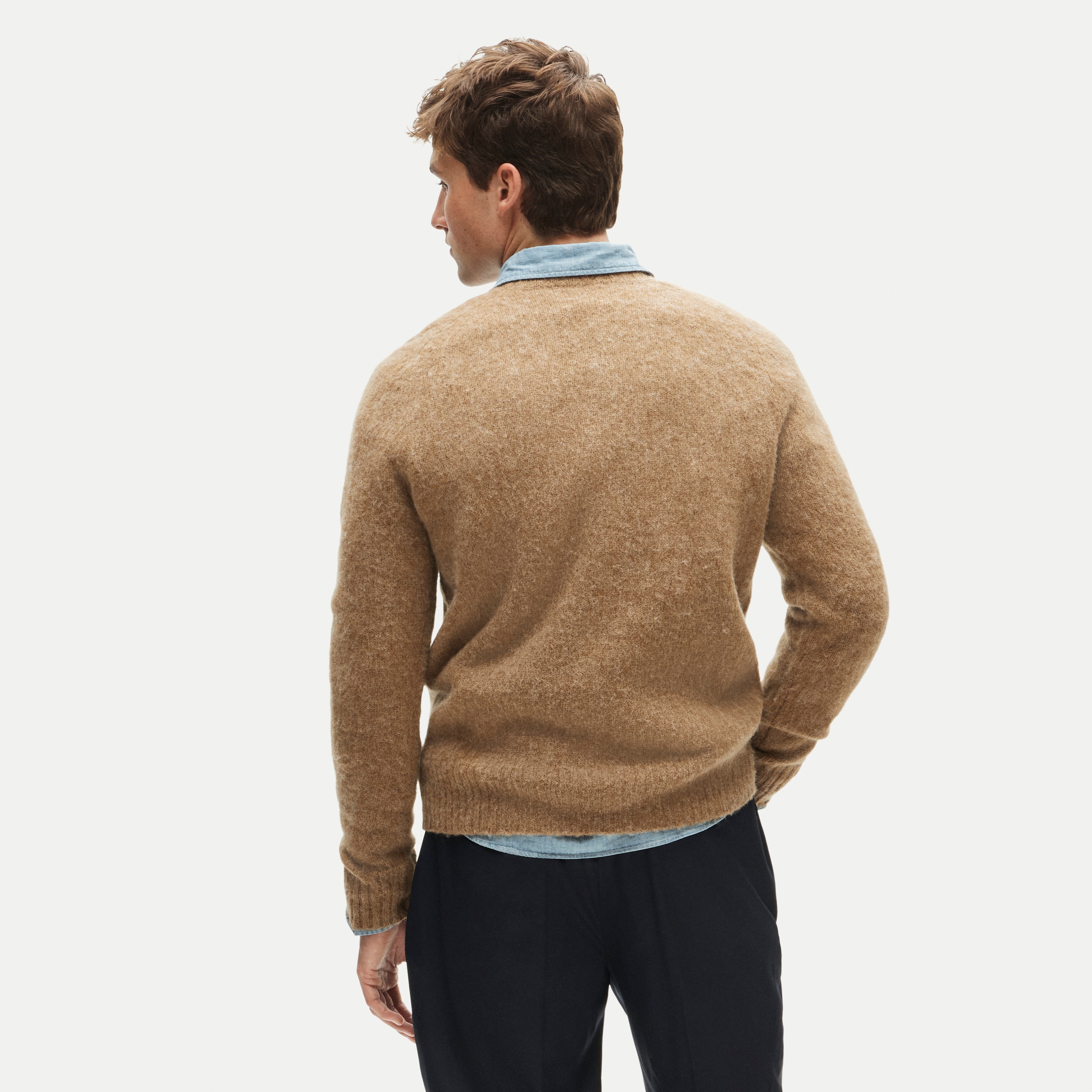 '47 x J.Crew brushed wool Boston College sweater
