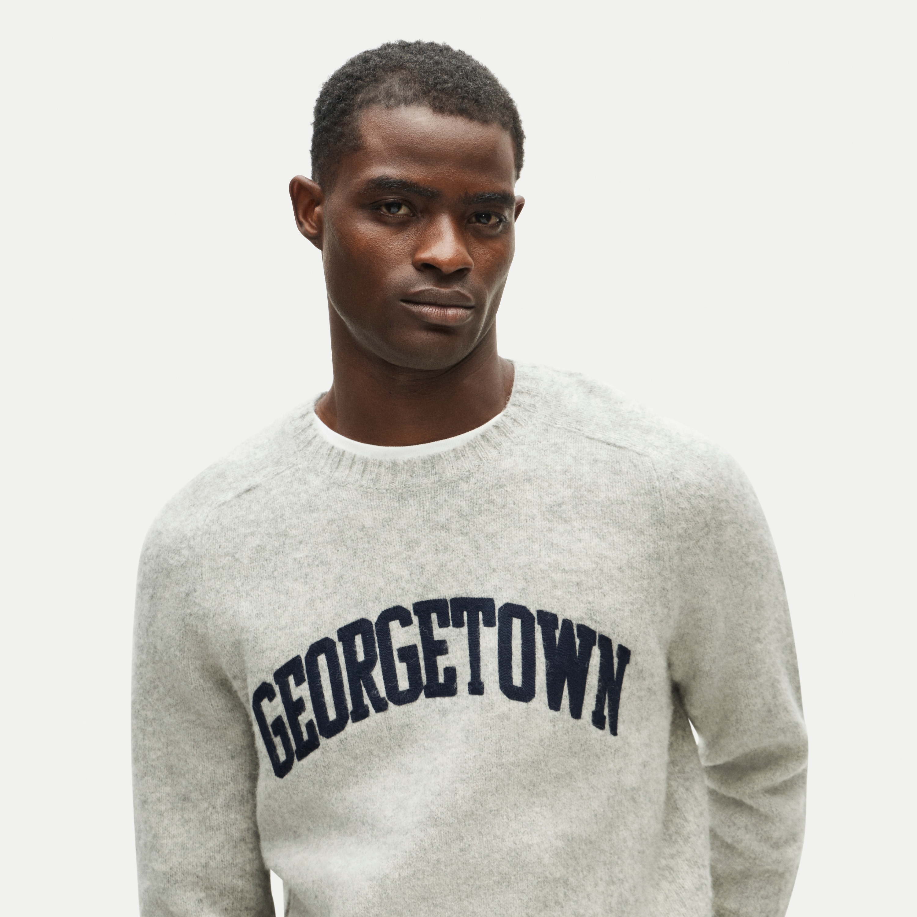 '47 x J.Crew brushed wool Georgetown sweater