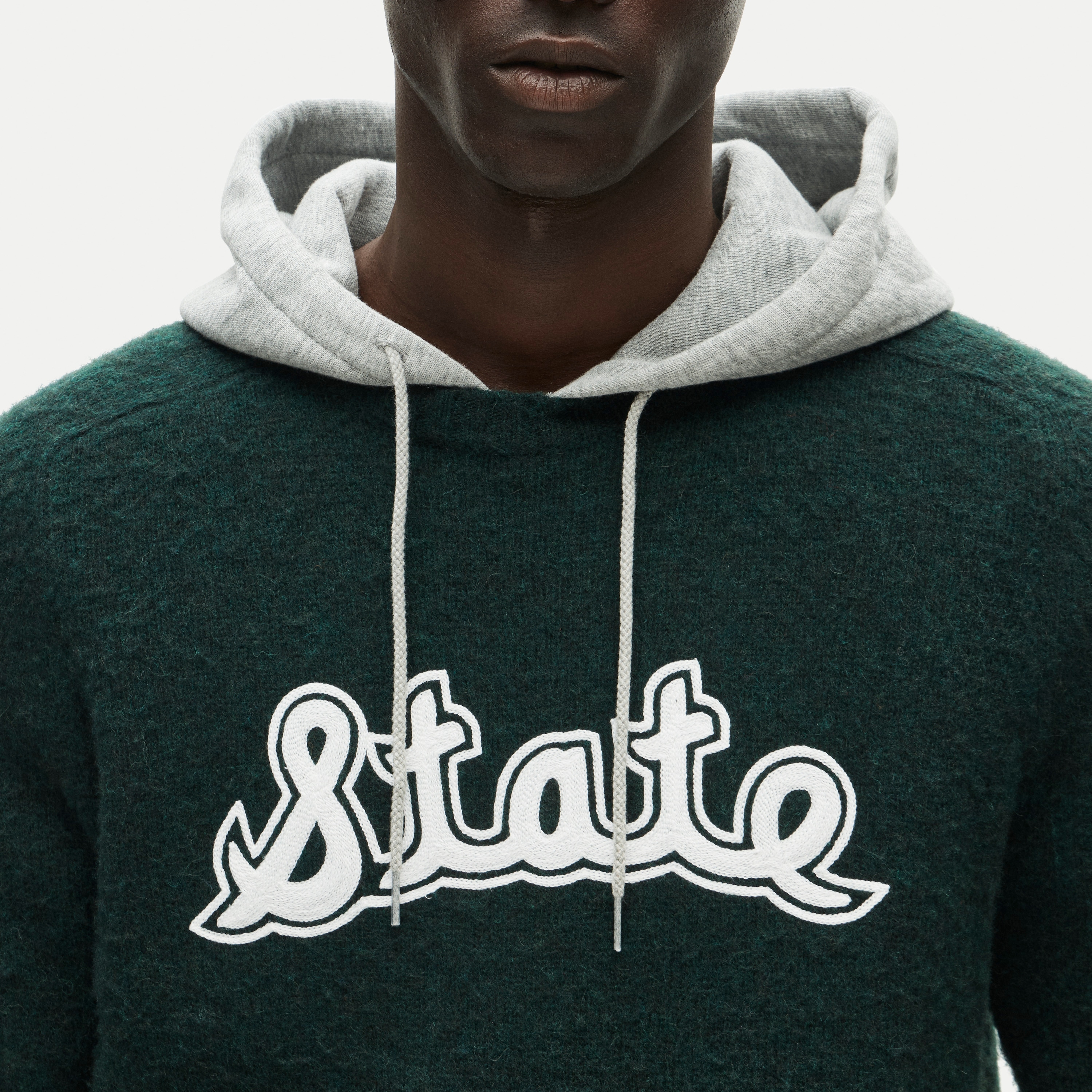 '47 x J.Crew brushed wool Michigan State sweater