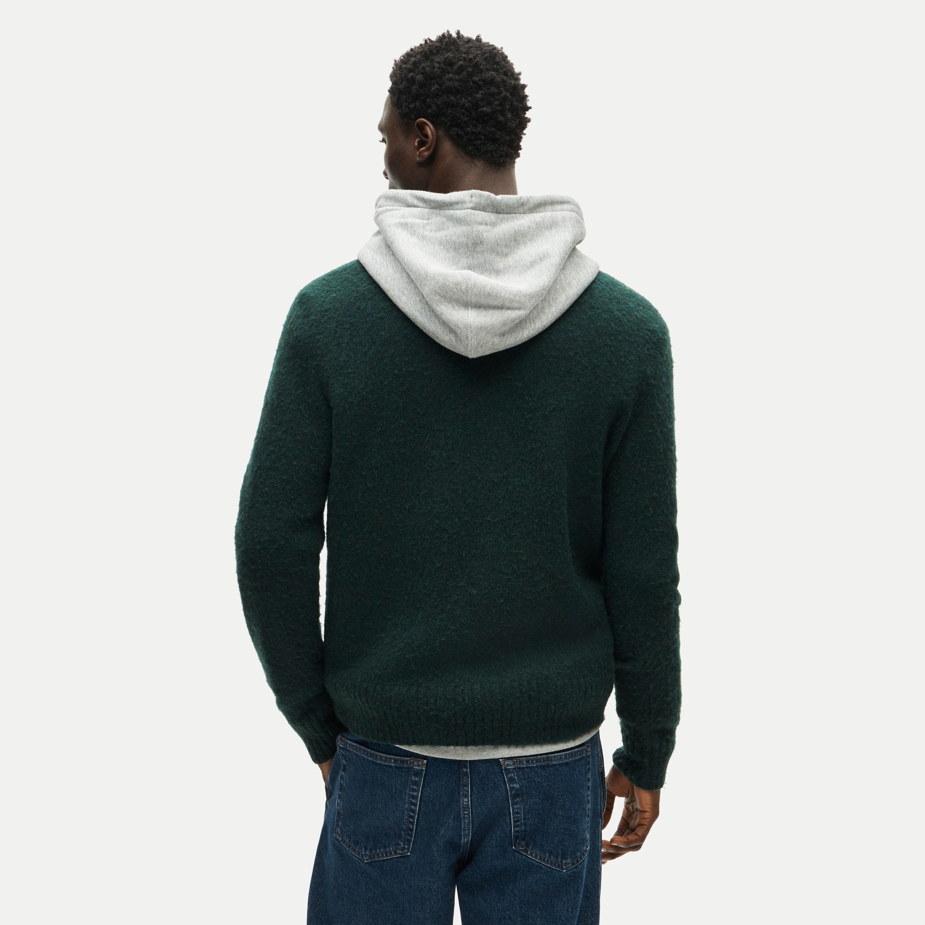 '47 x J.Crew brushed wool Michigan State sweater