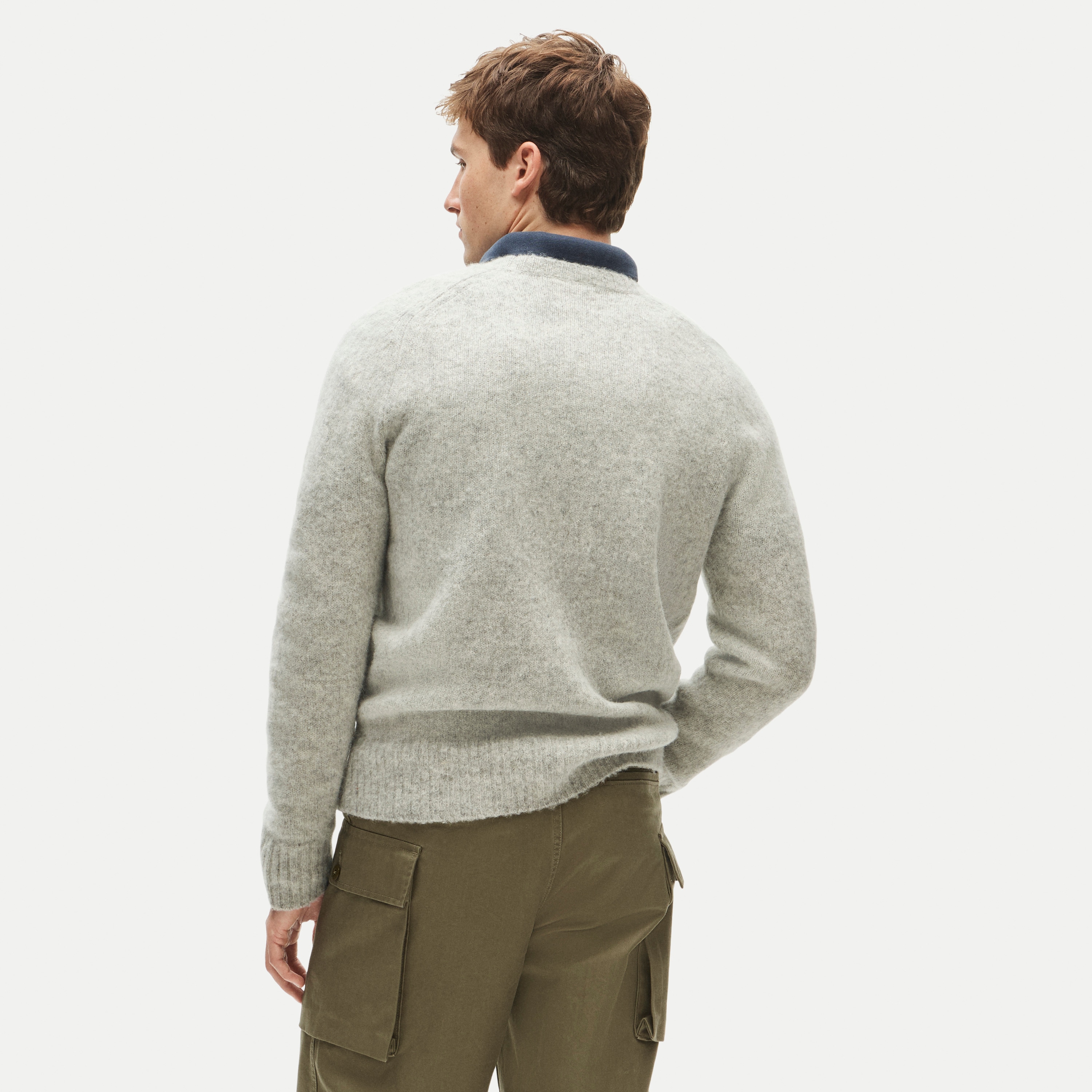 '47 x J.Crew brushed wool Wisconsin sweater