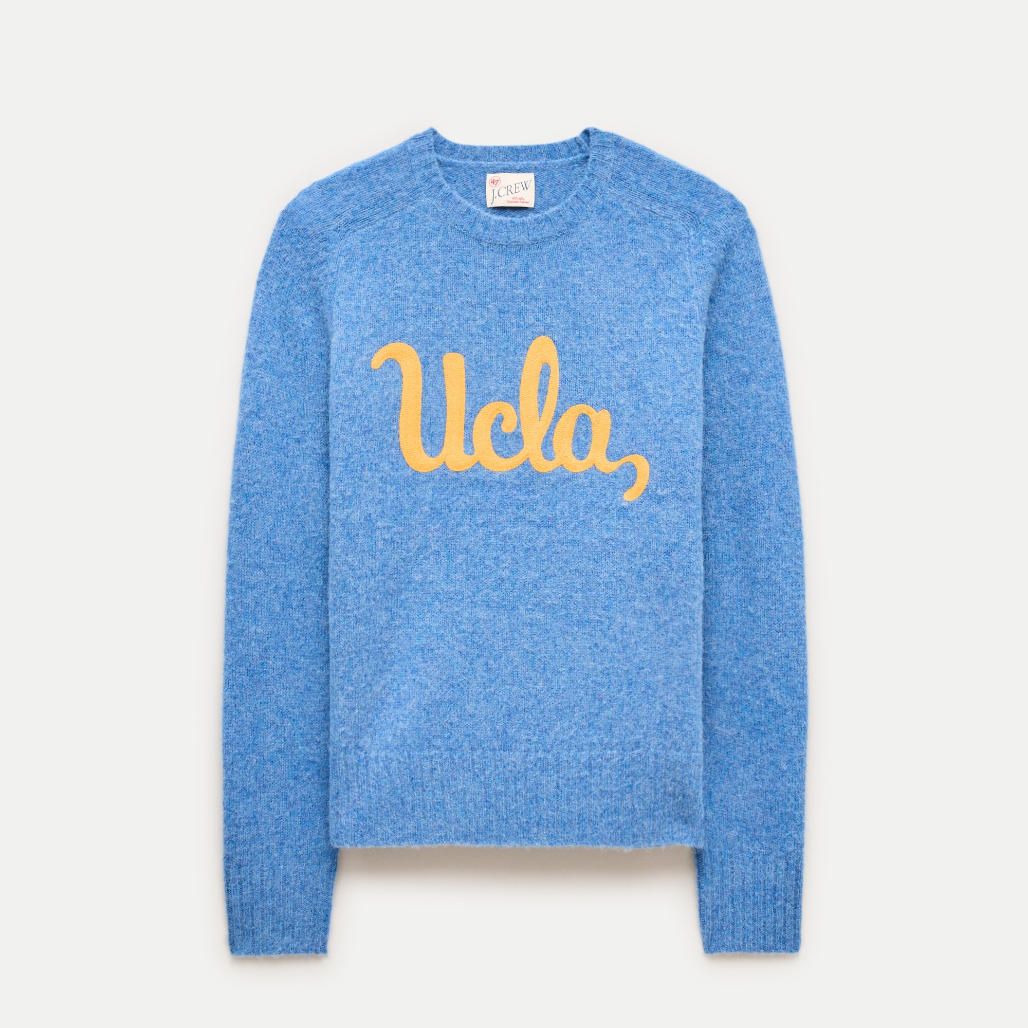 '47 x J.Crew brushed wool UCLA sweater