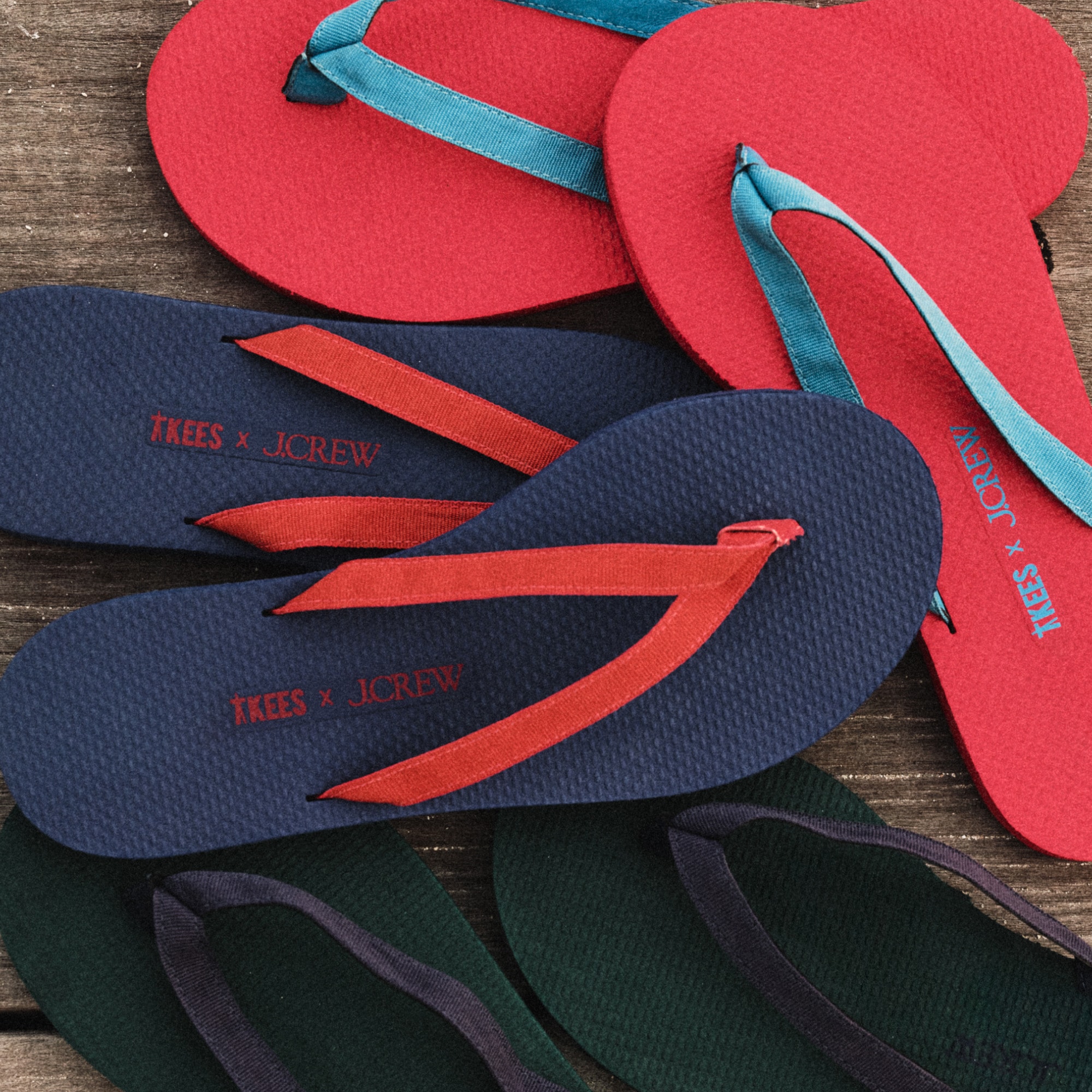 Limited-edition TKEES X J.Crew Thong Sandals For Women | J.Crew
