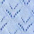 Short-sleeve pointelle cardigan sweater FOUNTAIN MIST