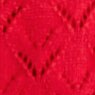 Short-sleeve pointelle cardigan sweater CLASSIC CARDINAL