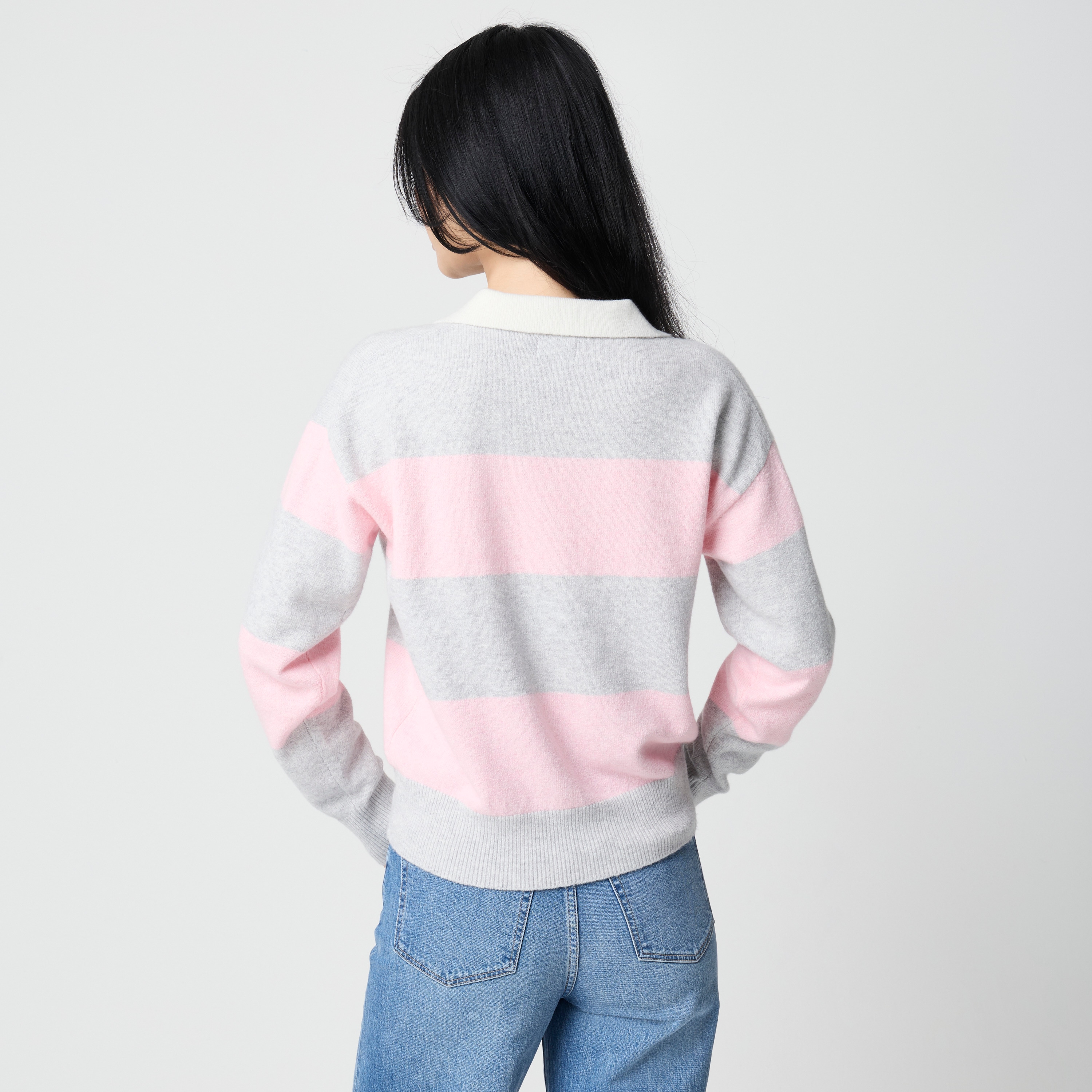 Sweater-polo cotton-soft blend