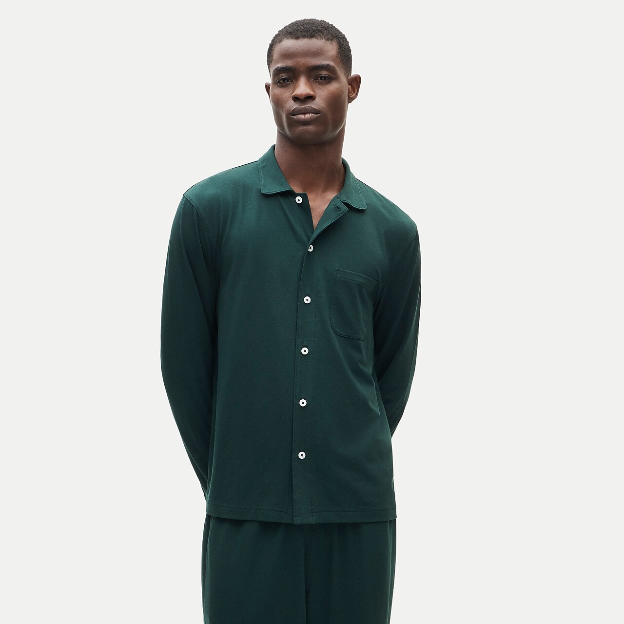 Sleepy Jones Men's Washable-silk Henry Pajama Set In Stripe For Men