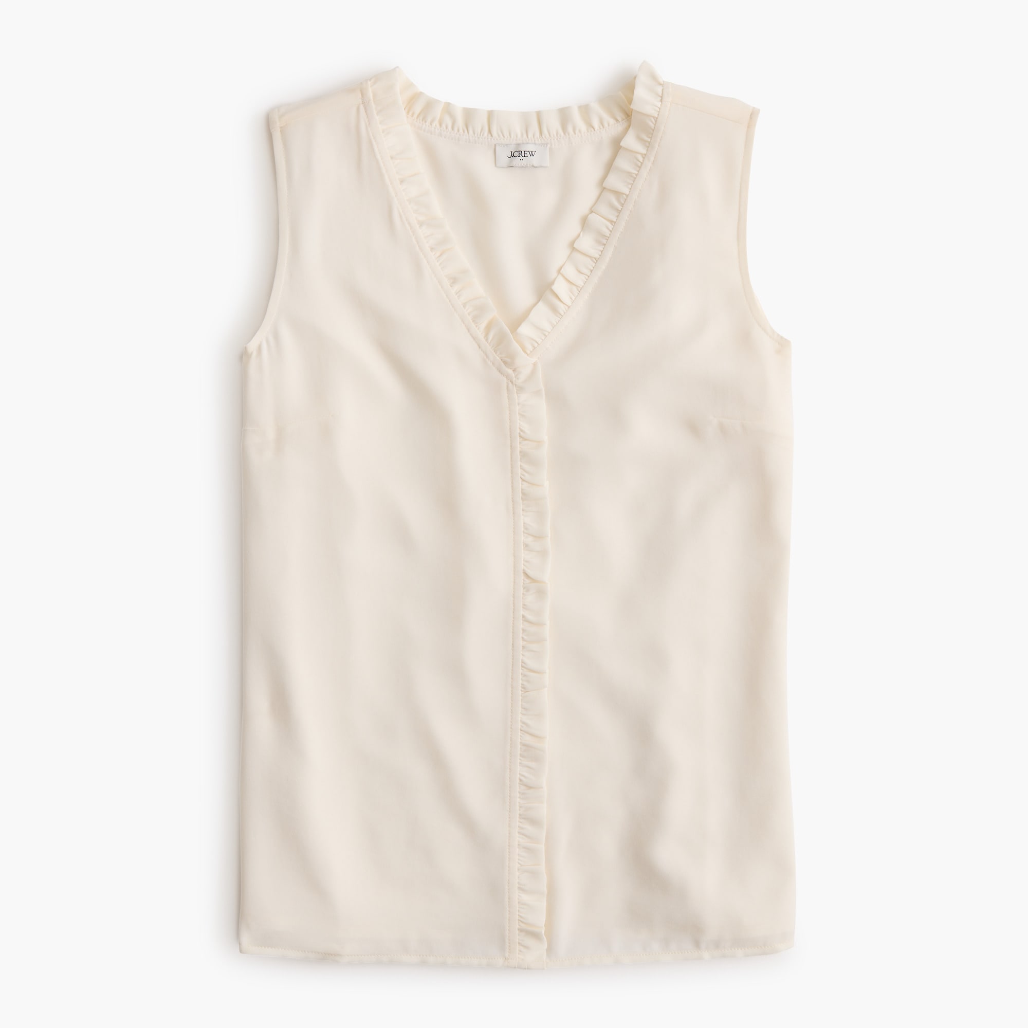 V-neck ruffle top