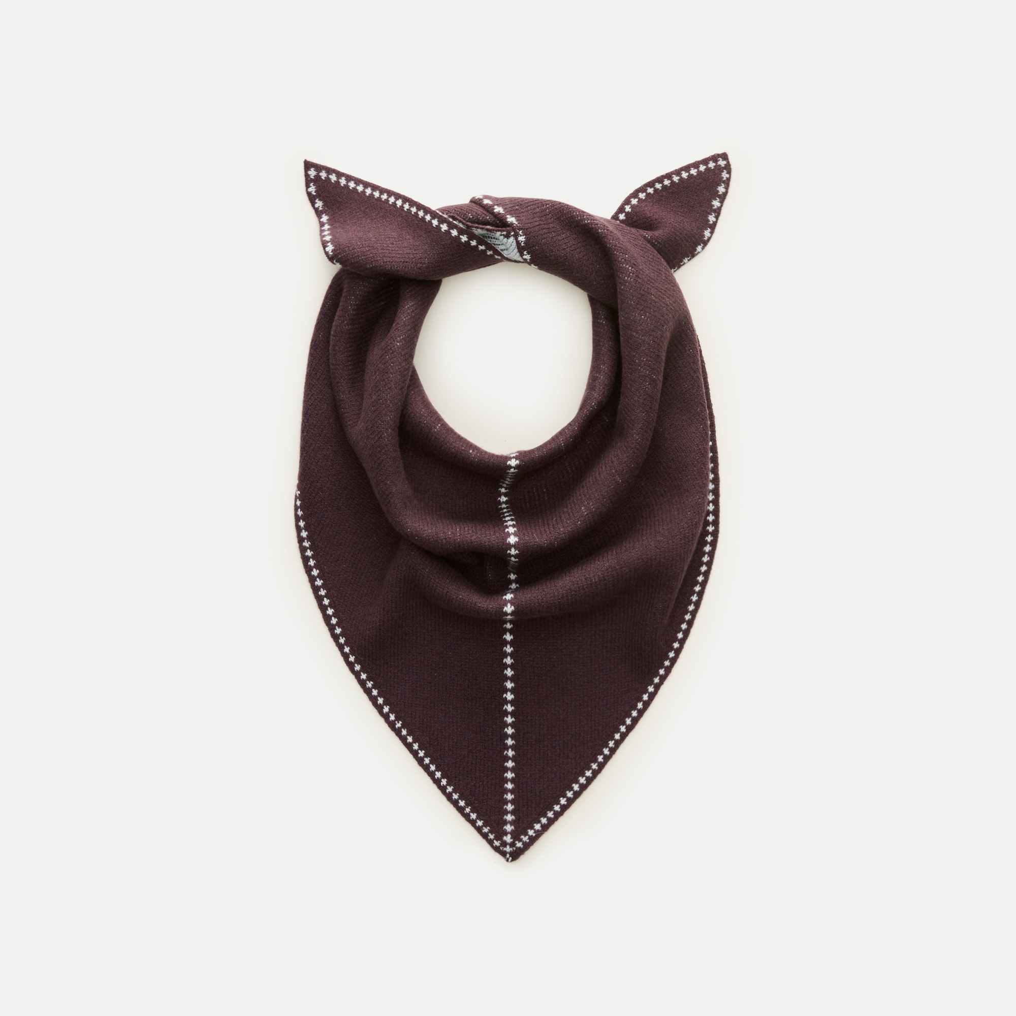 Reversible bandana in vintage wool