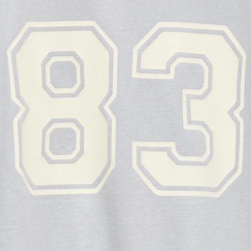 Boyfriend jersey varsity long-sleeve T-shirt COASTAL STONE