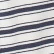 Boyfriend jersey drawstring-waist polo shirt in stripe DELIA STRIPE IVORY NAVY