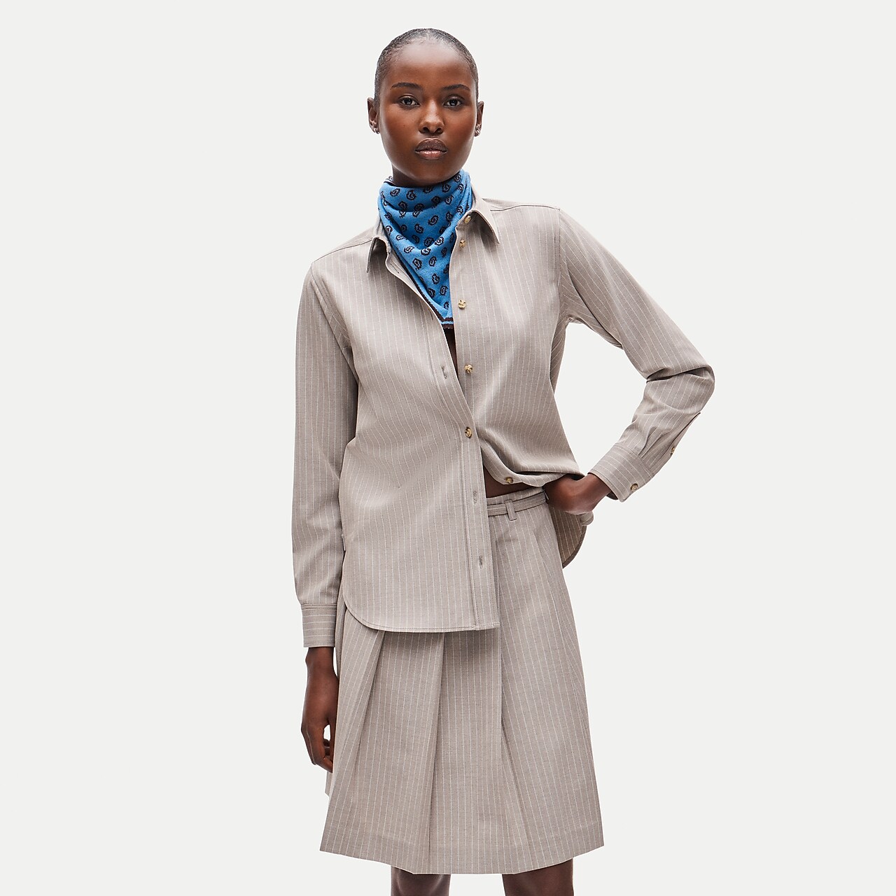 Merino Wool Bandana In Reversible Paisley For Women | J.Crew
