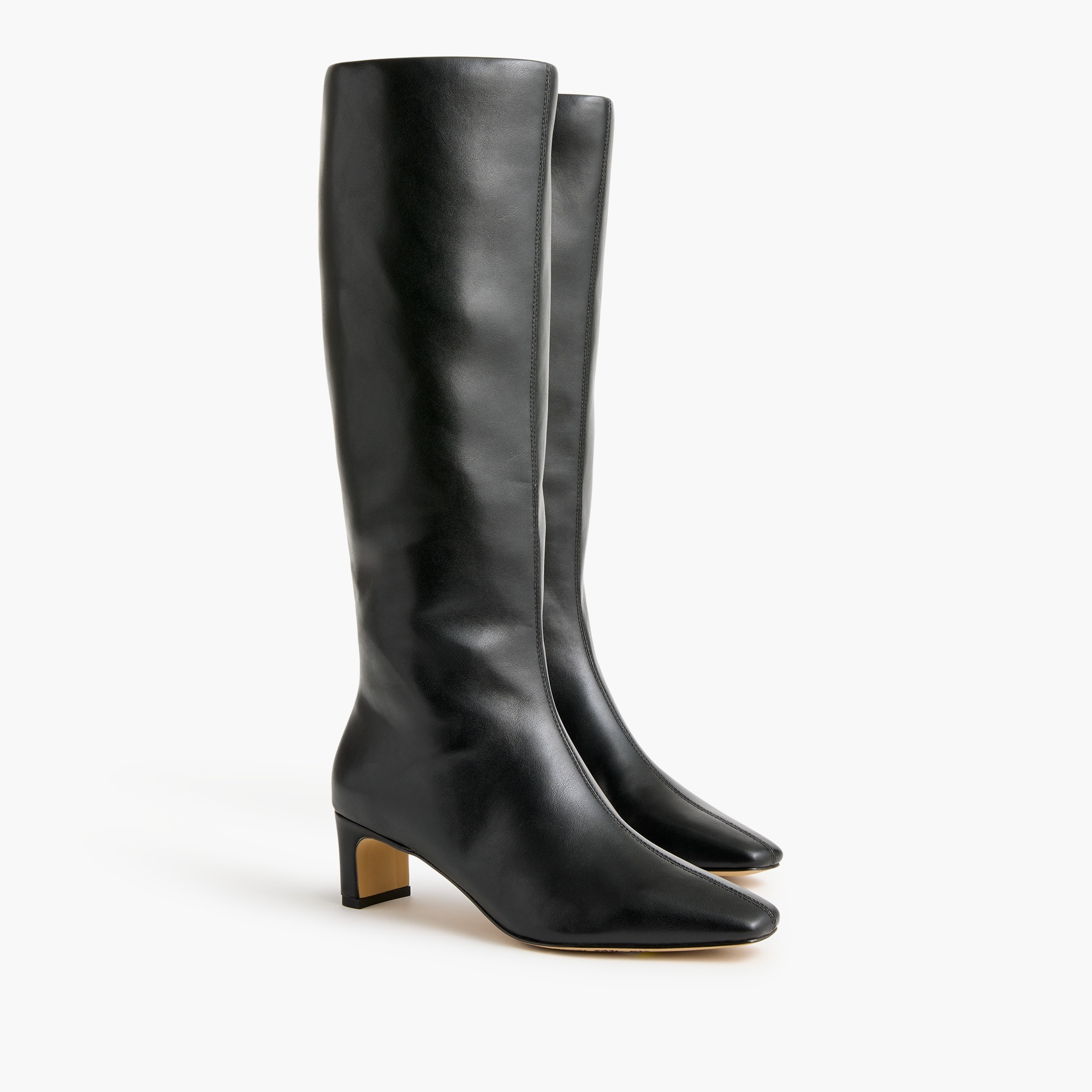 Tall snip-toe boots