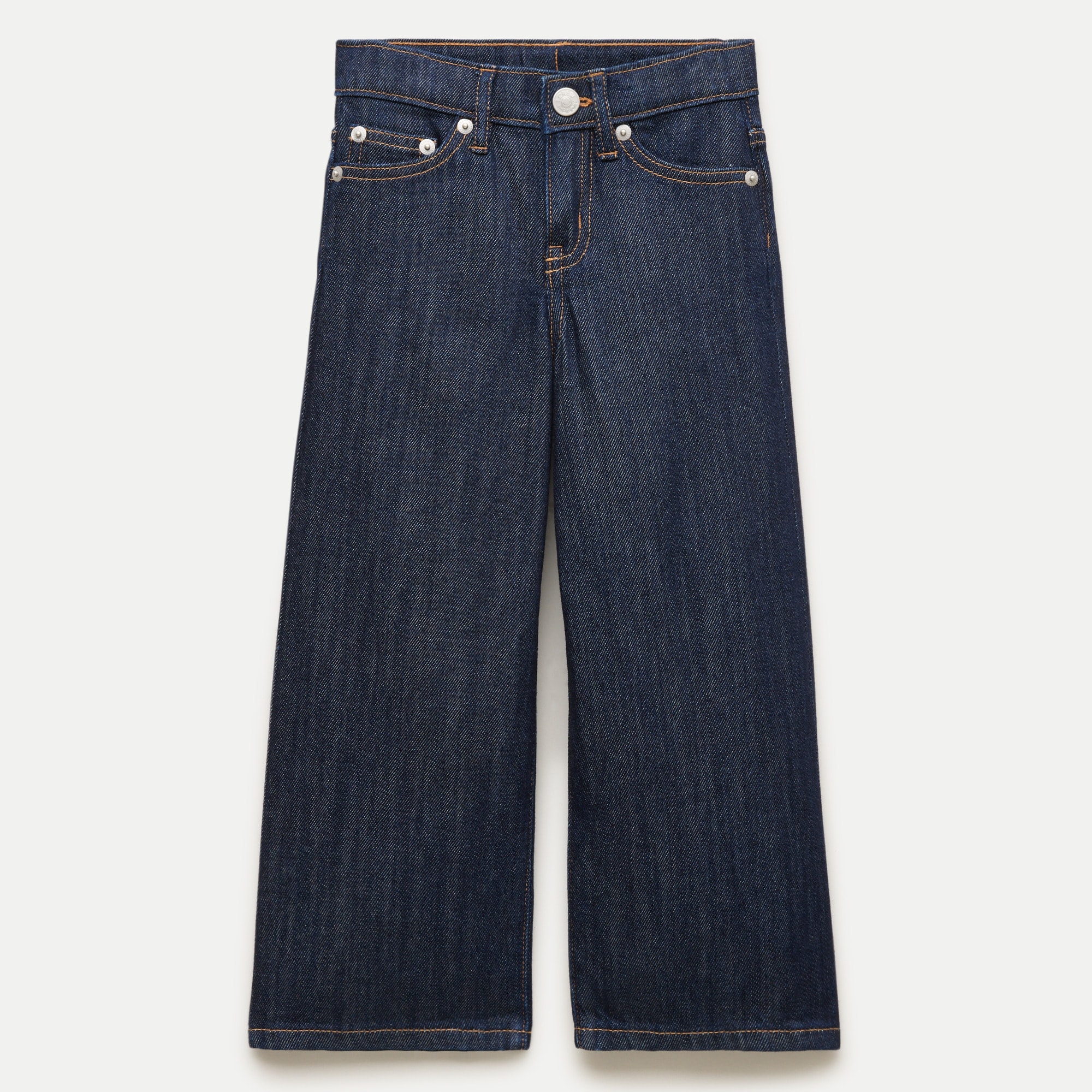Girls' relaxed wide-leg jean