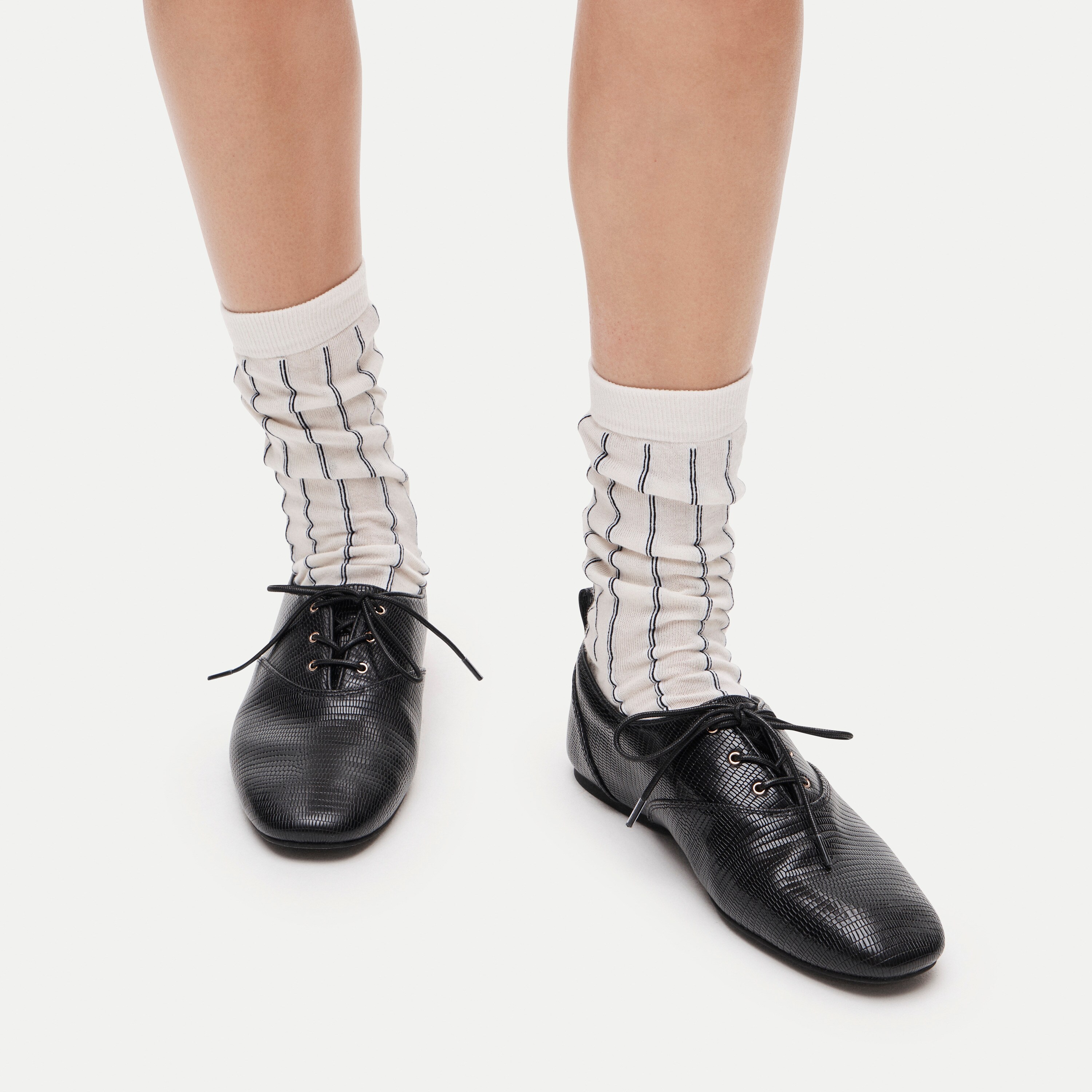 Striped trouser socks three-pack