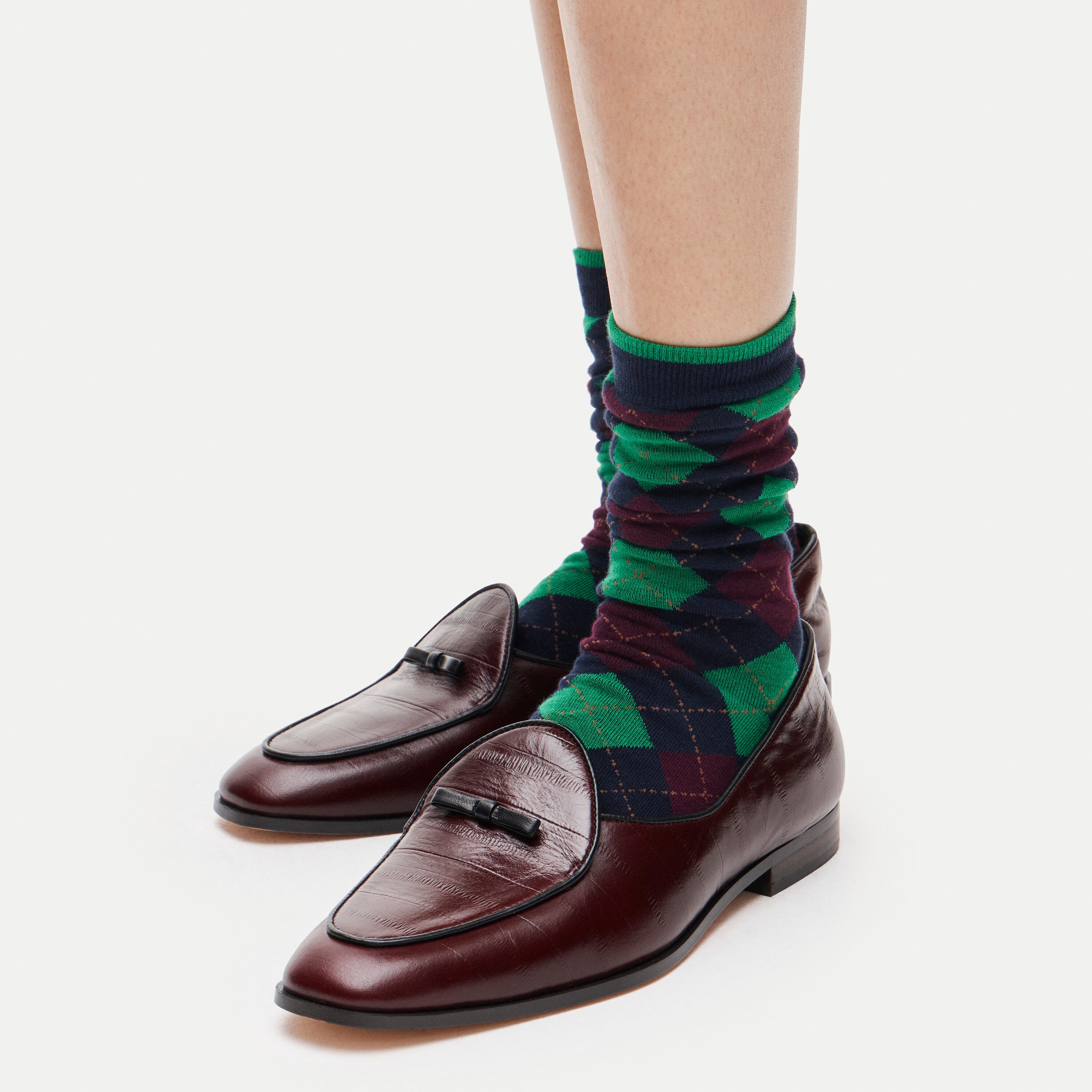 Printed trouser socks three-pack
