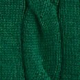 Short-sleeve cotton cable crewneck sweater DARK GREEN