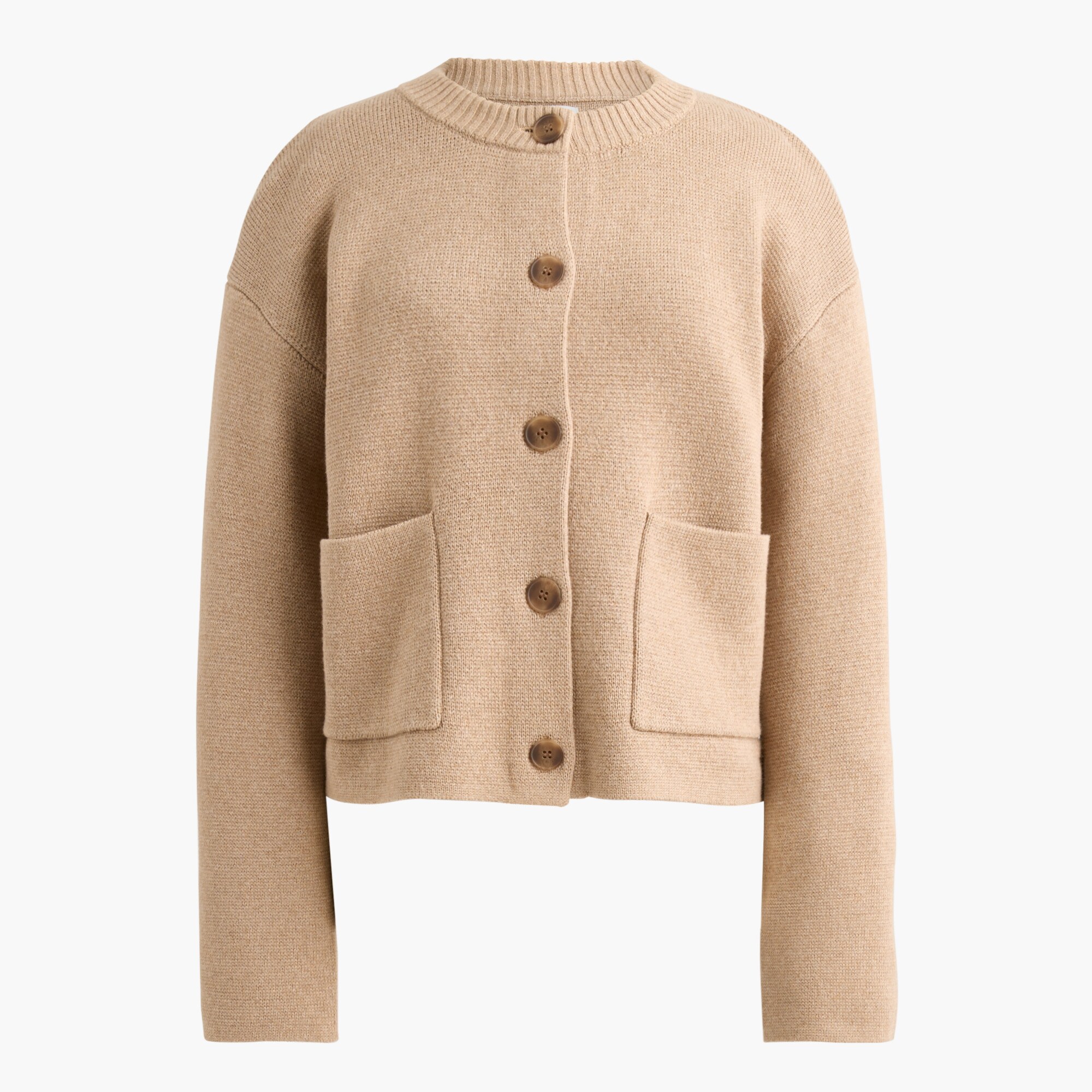 100% cotton sweater-jacket with pockets