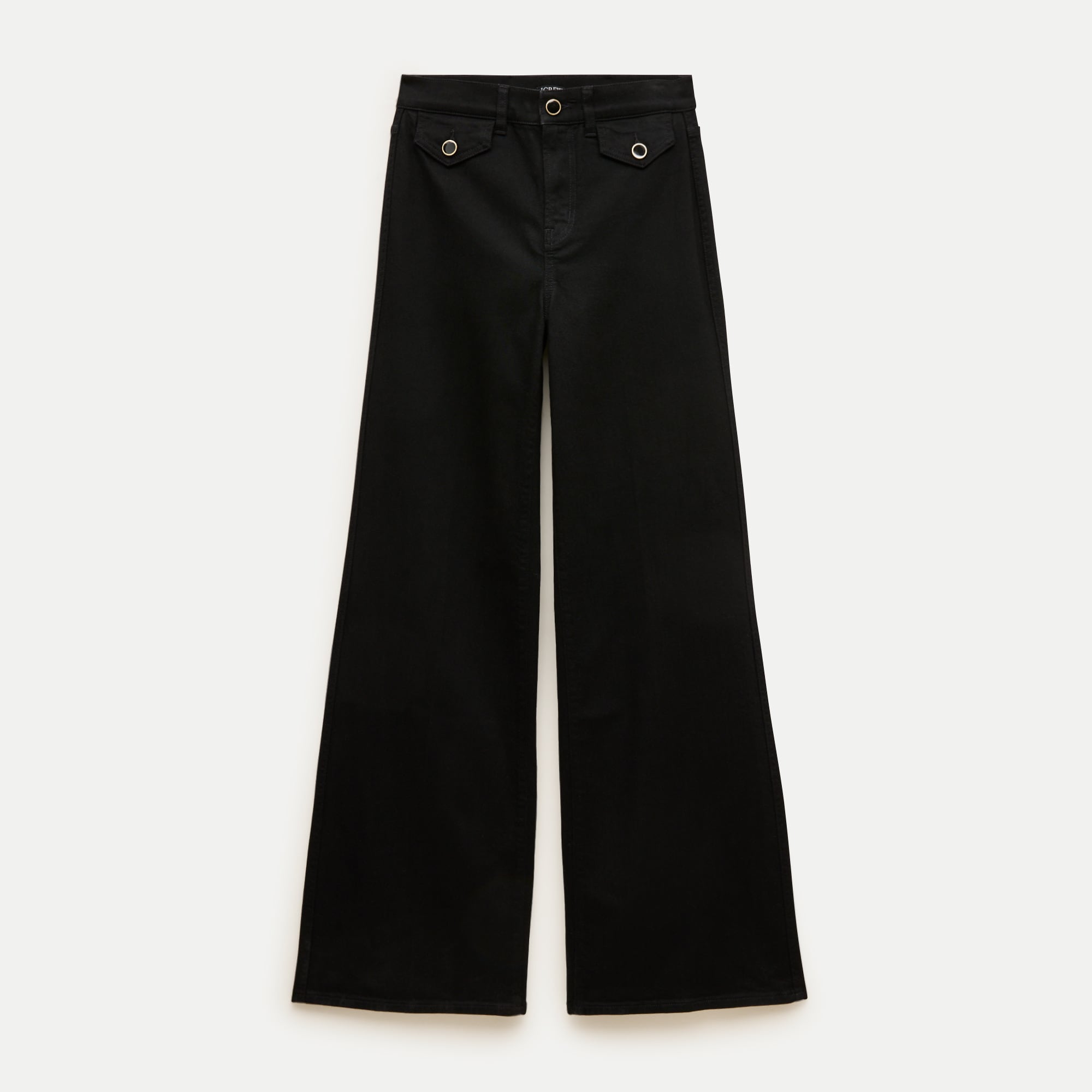 Denim trouser jean with flap pockets
