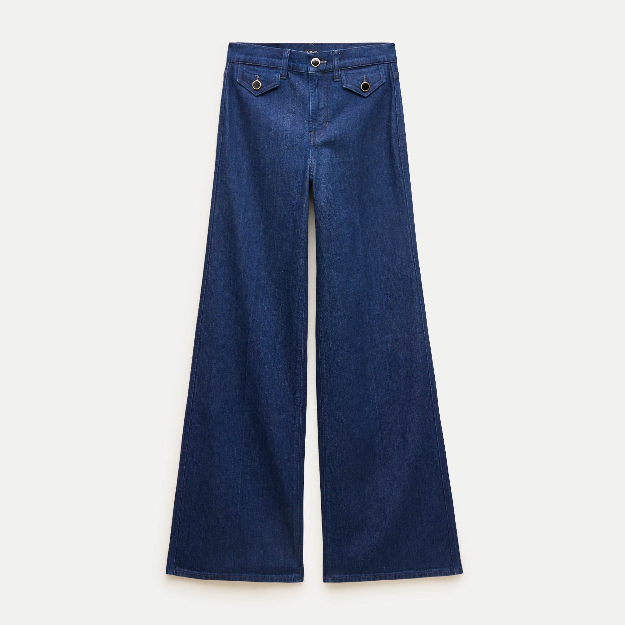 Denim trouser jean with flap pockets