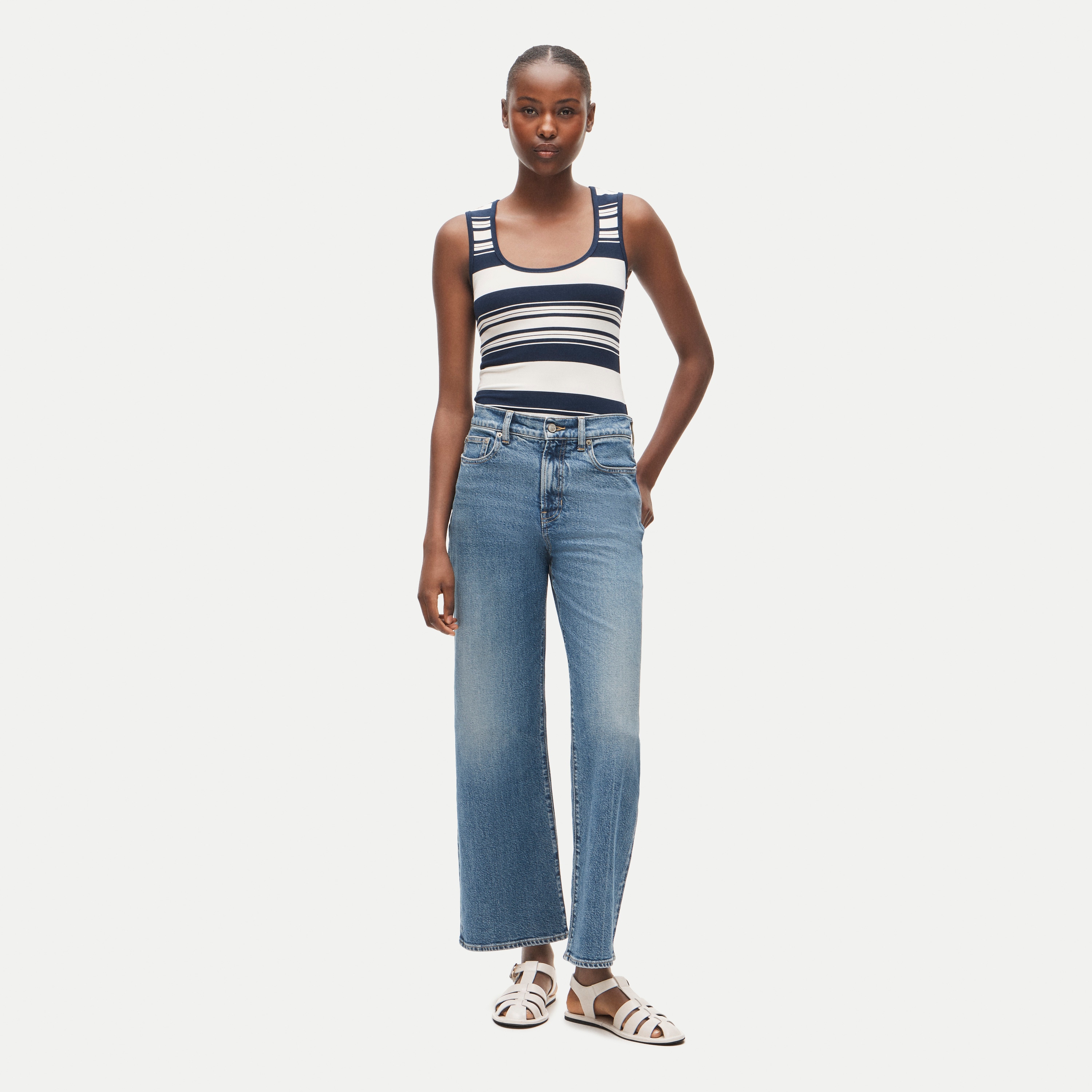 Slim-wide jean