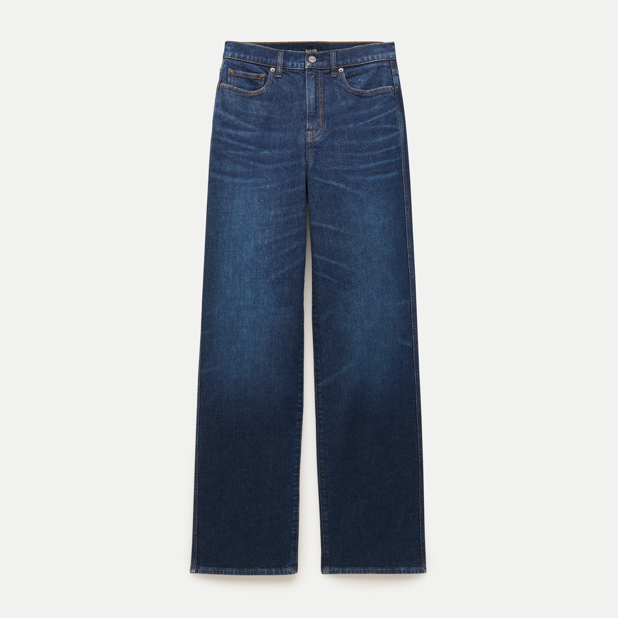 Full-length slim-wide jean