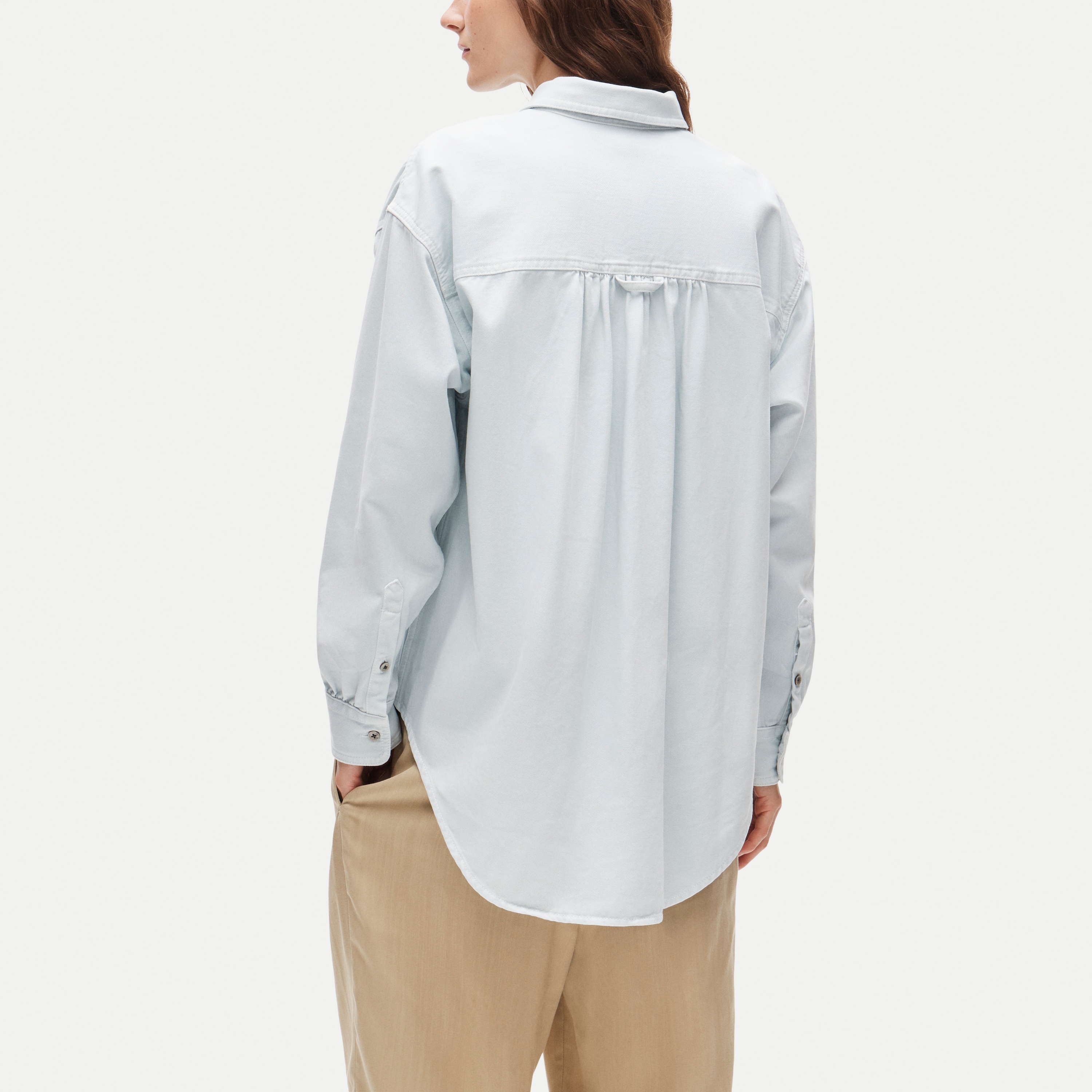 Étienne oversized button-up shirt in cotton twill
