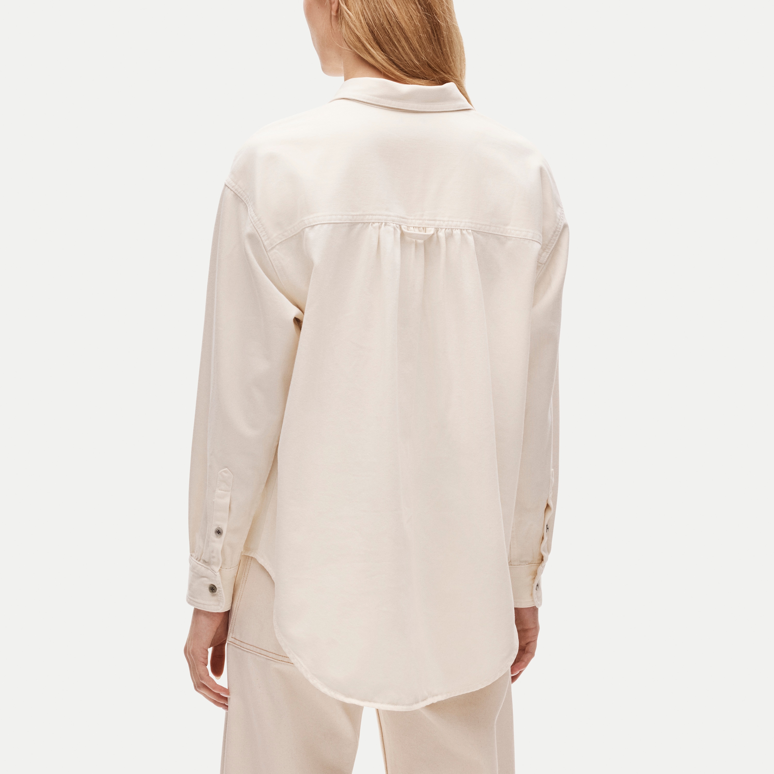 Étienne oversized button-up shirt in cotton twill