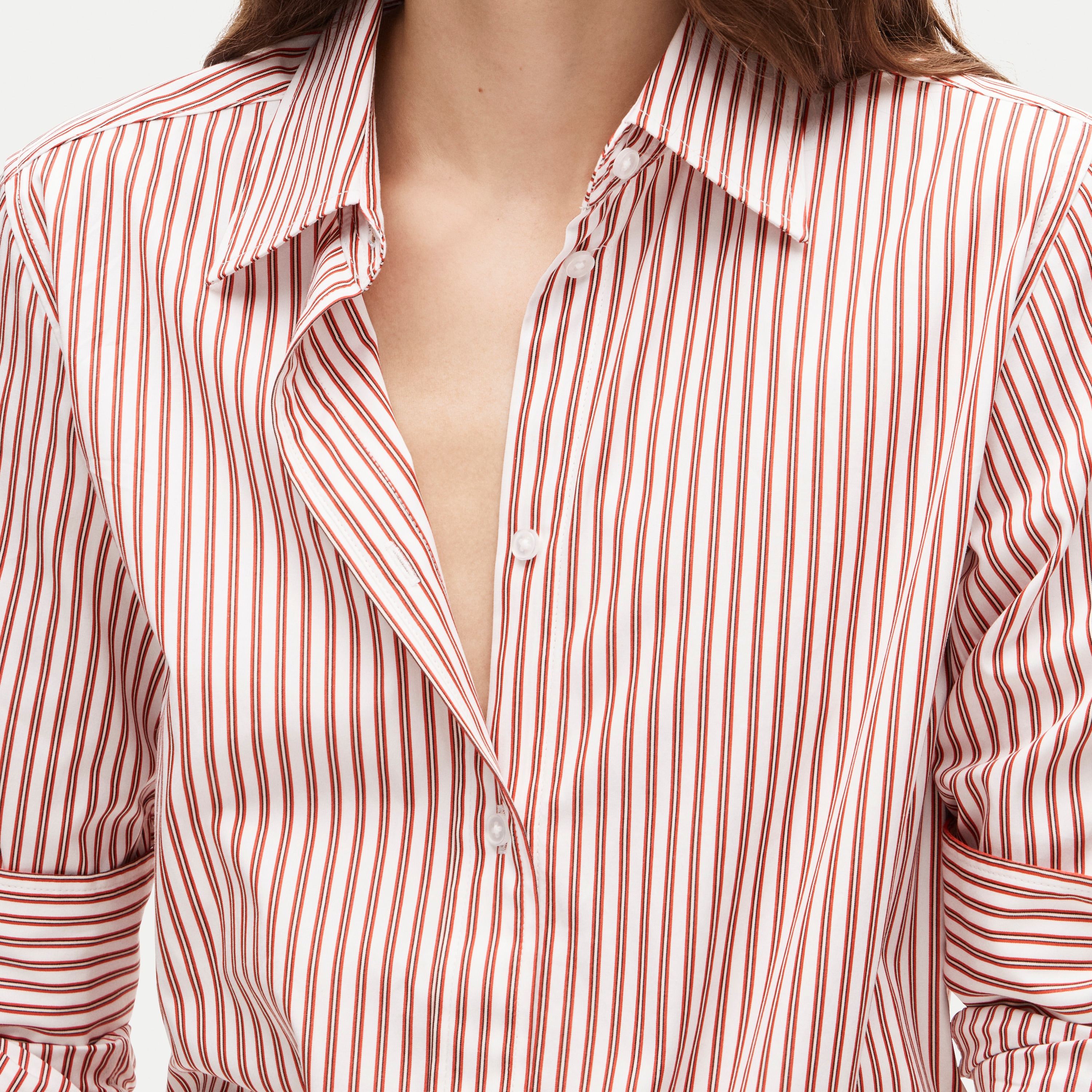 Jules classic-fit button-up shirt in striped Greenwich poplin