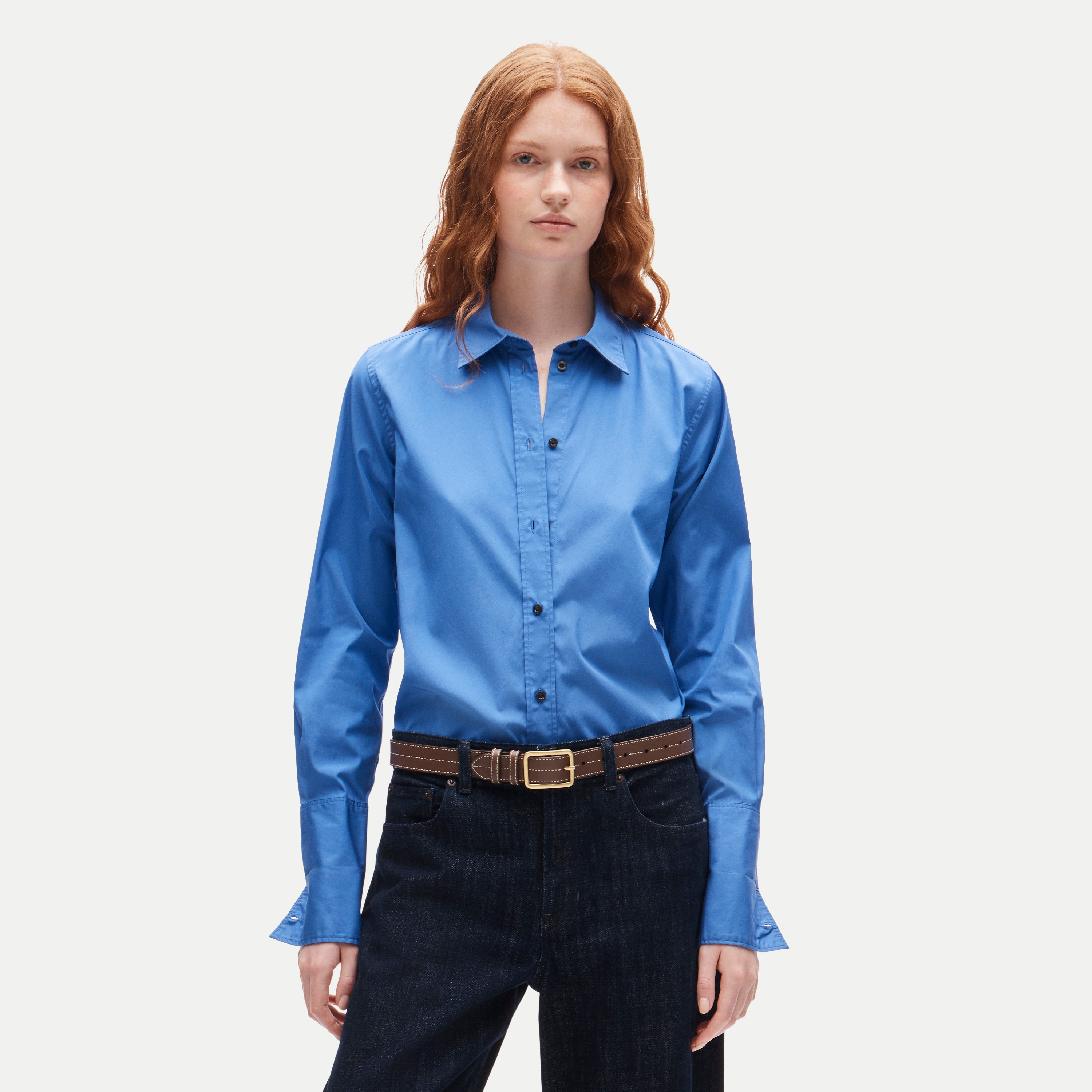 Jules classic-fit button-up shirt in Greenwich poplin