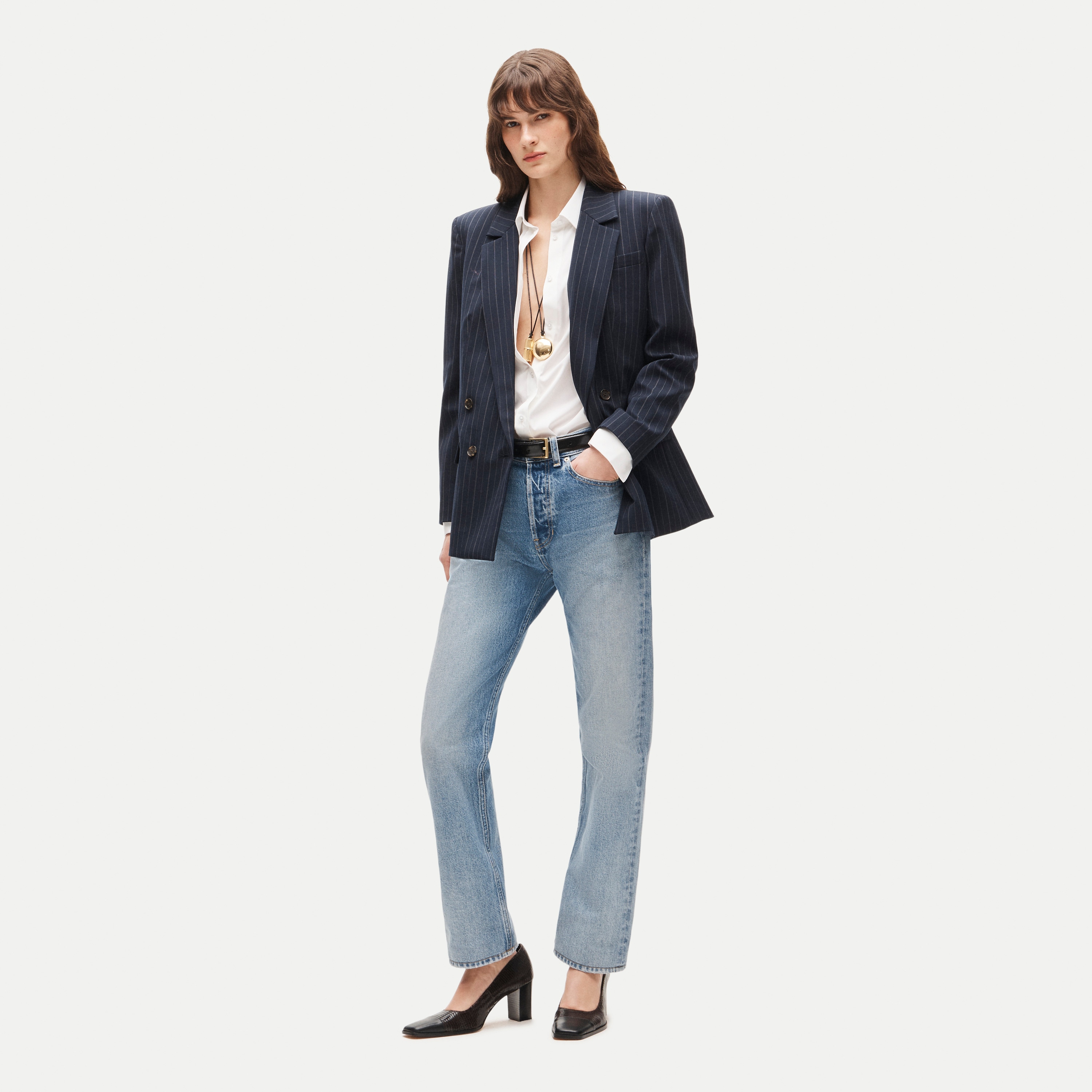 Jules classic-fit button-up shirt in Greenwich poplin