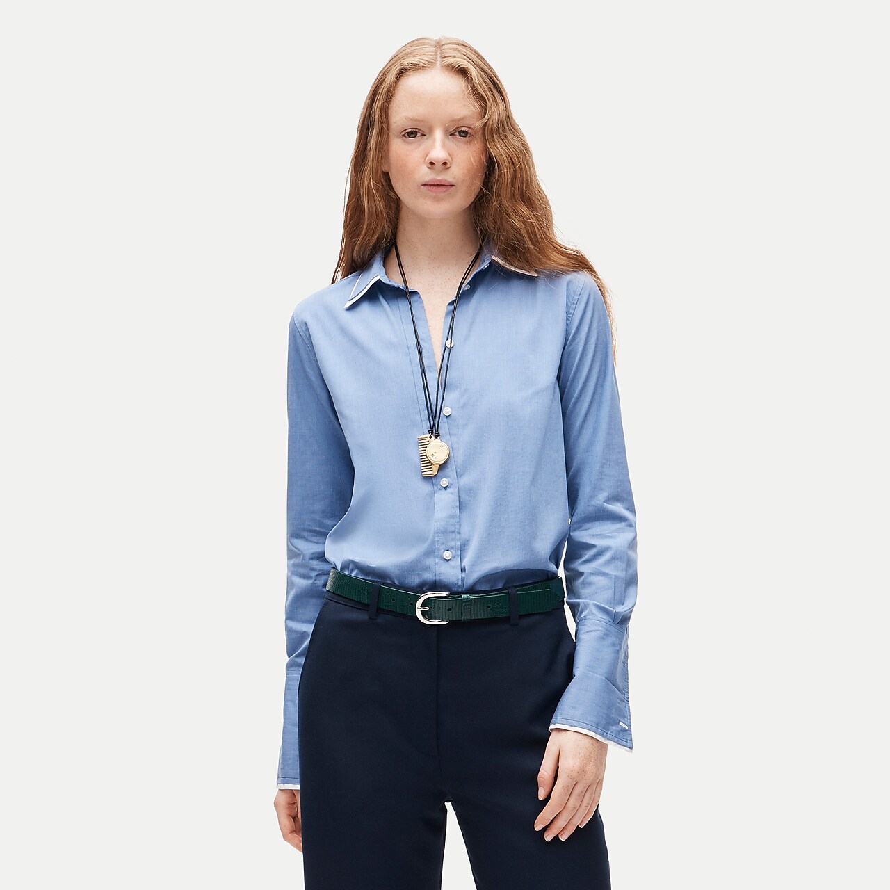 Tie-front Popover Top In Gingham Seersucker For Women | J.Crew