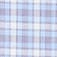 Esme relaxed-fit button-up shirt in plaid Greenwich poplin LAVENDER SKY