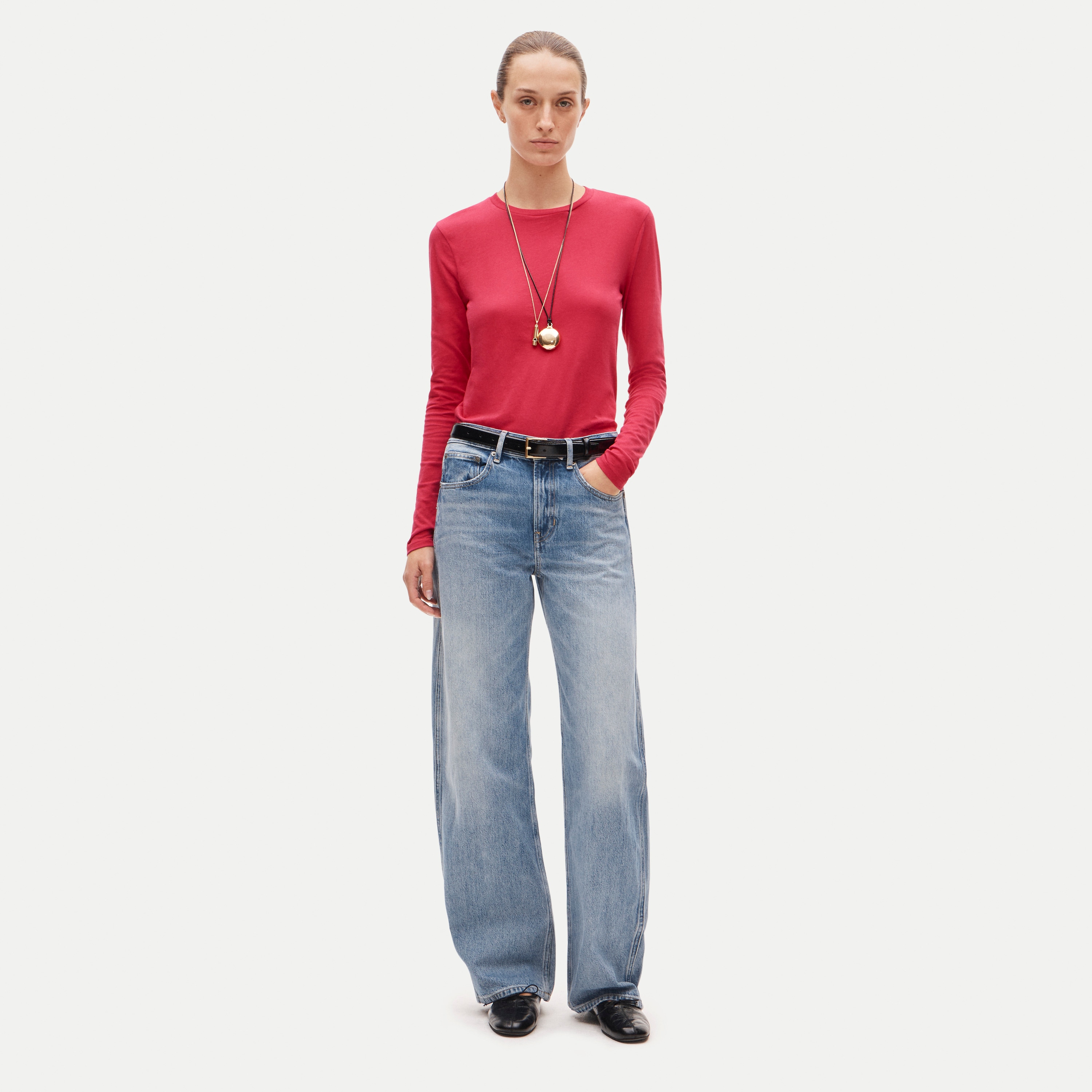 Vintage jersey long-sleeve T-shirt