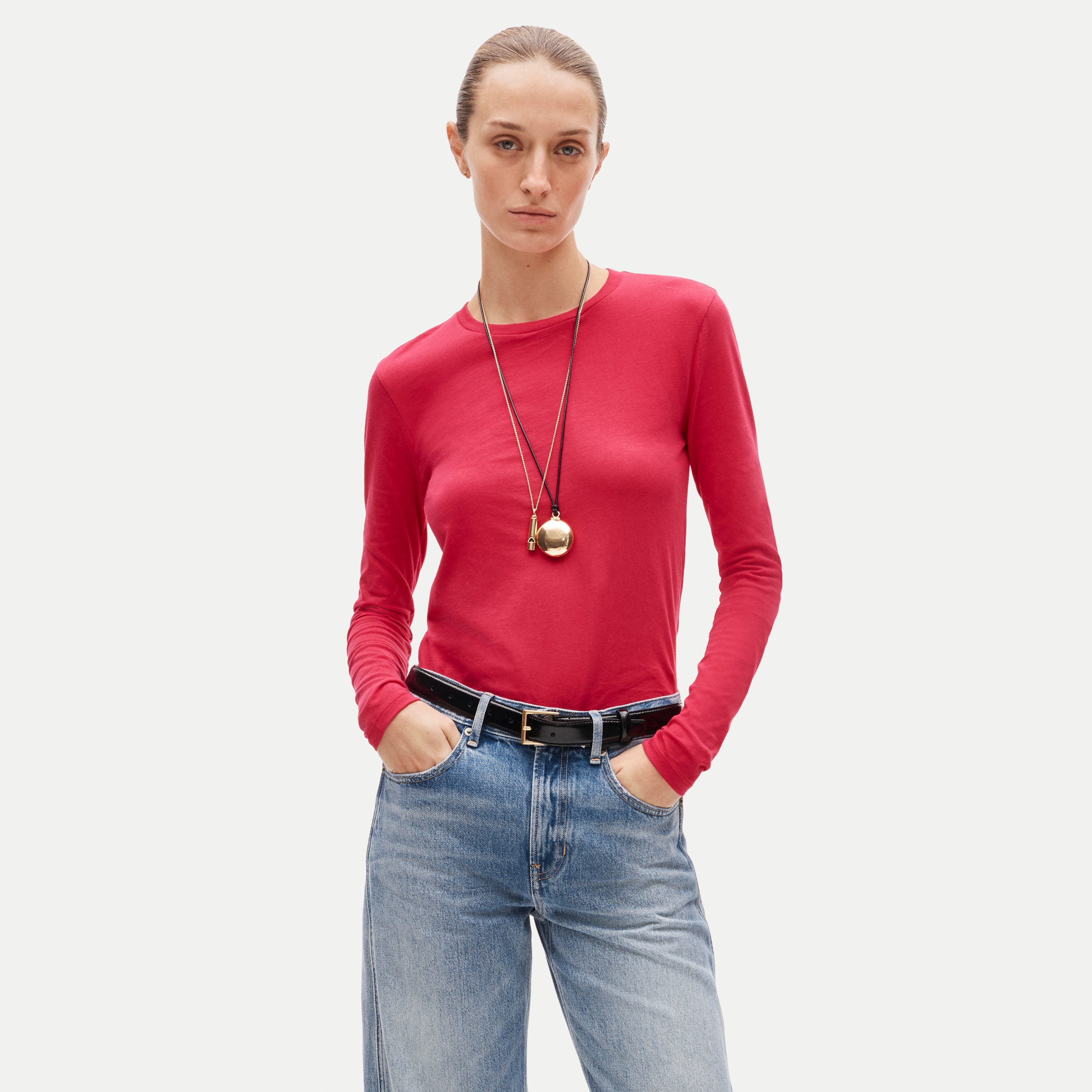Vintage jersey long-sleeve T-shirt