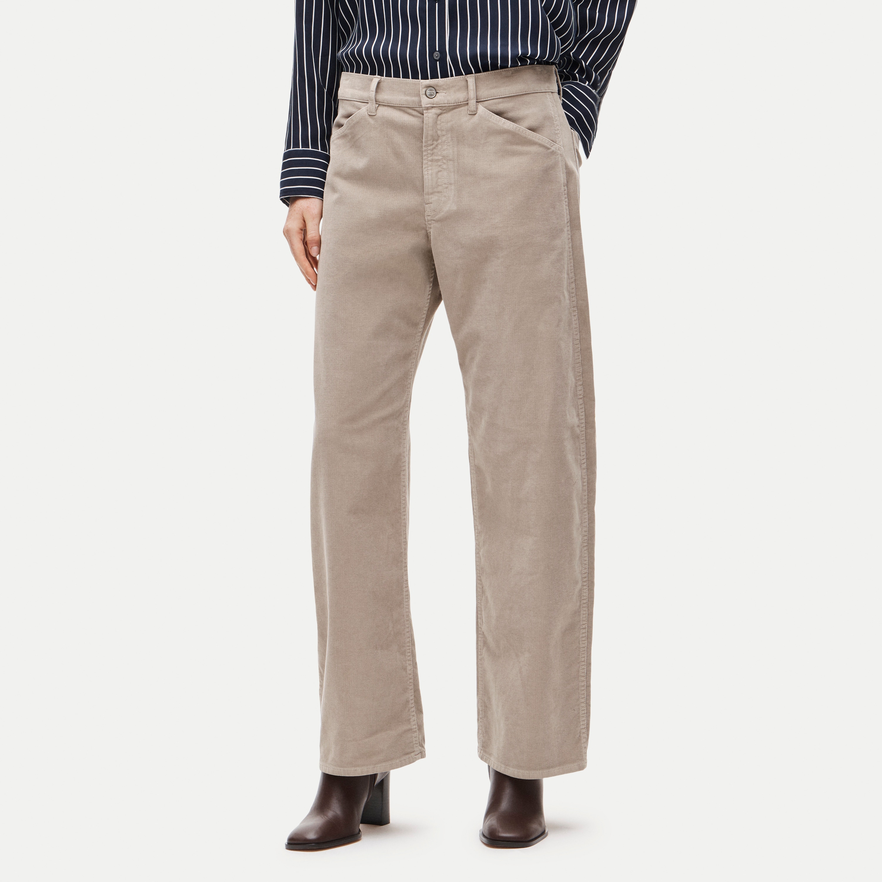 Zoe barrel pant in stretch corduroy - thumbnail 4