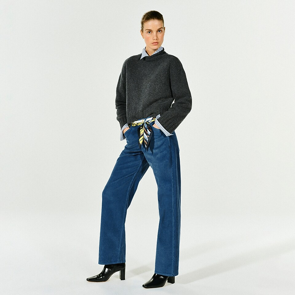Zoe barrel pant in stretch corduroy by J.Crew
