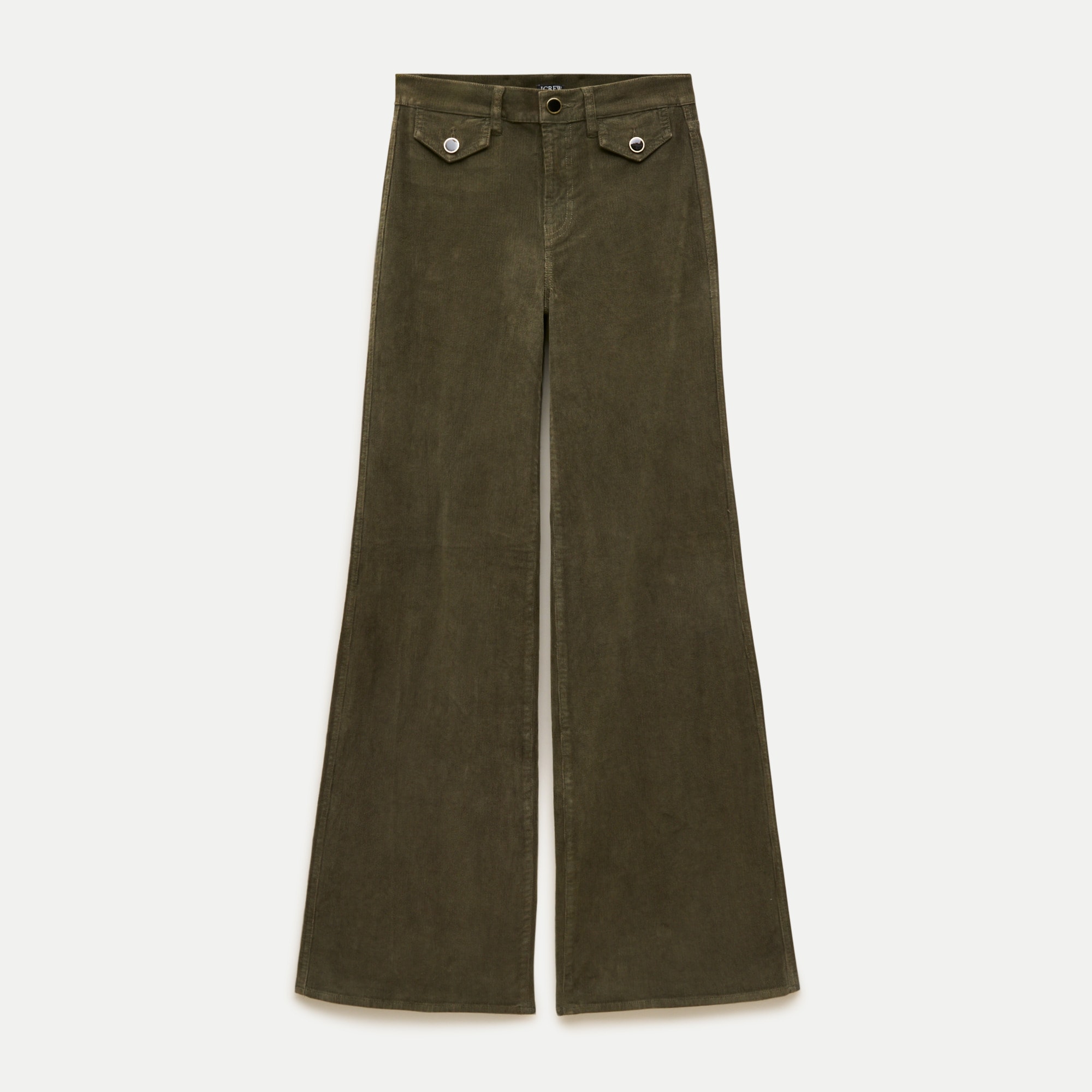 Wide-leg trouser in stretch corduroy