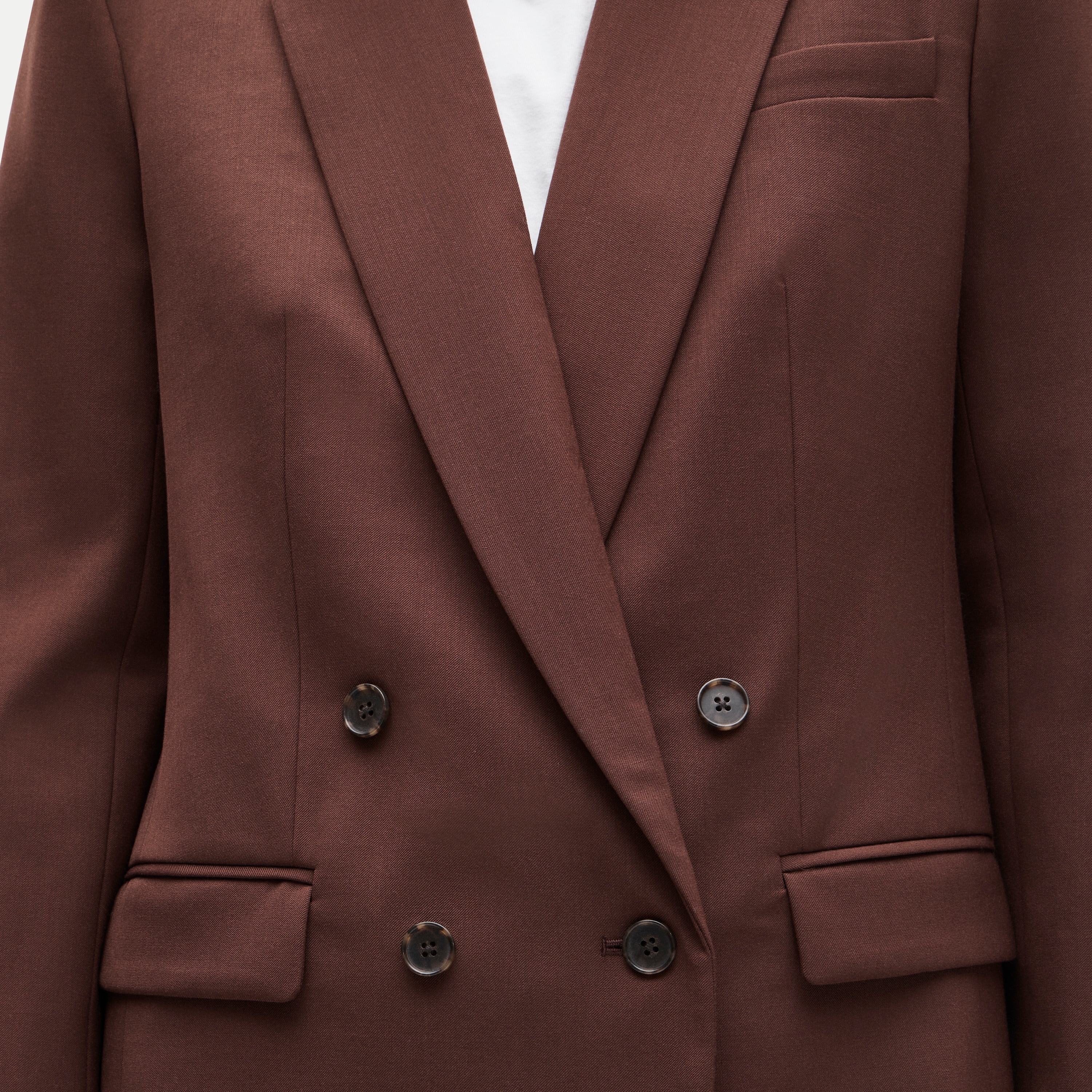 Agnes blazer in lightspun wool blend