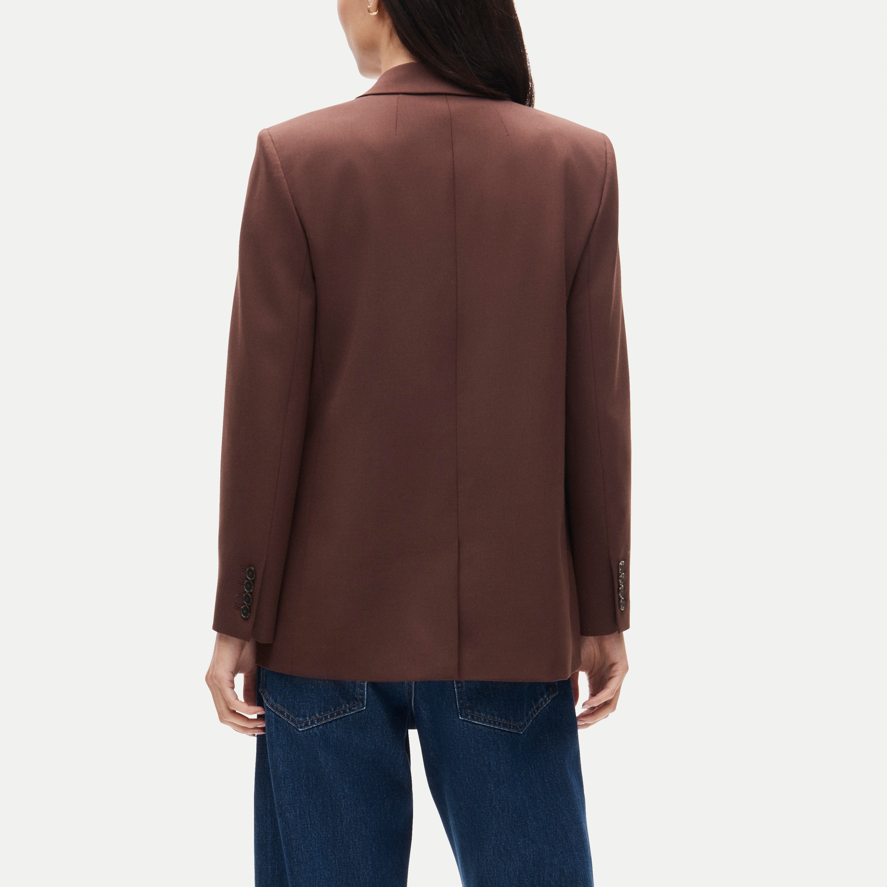 Agnes blazer in lightspun wool blend