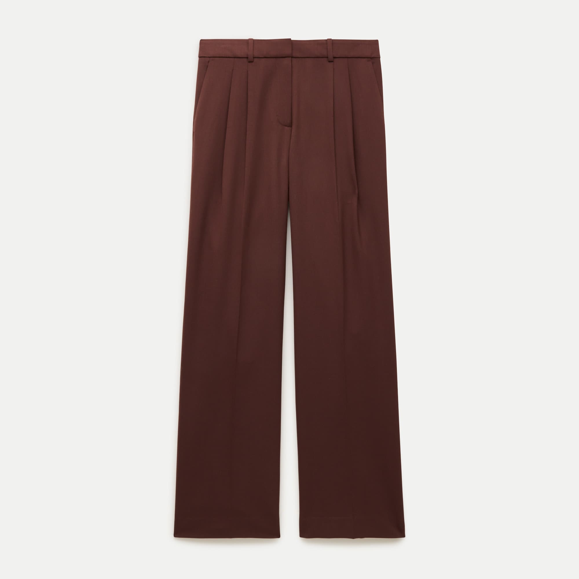 Essential trouser in lightspun wool blend