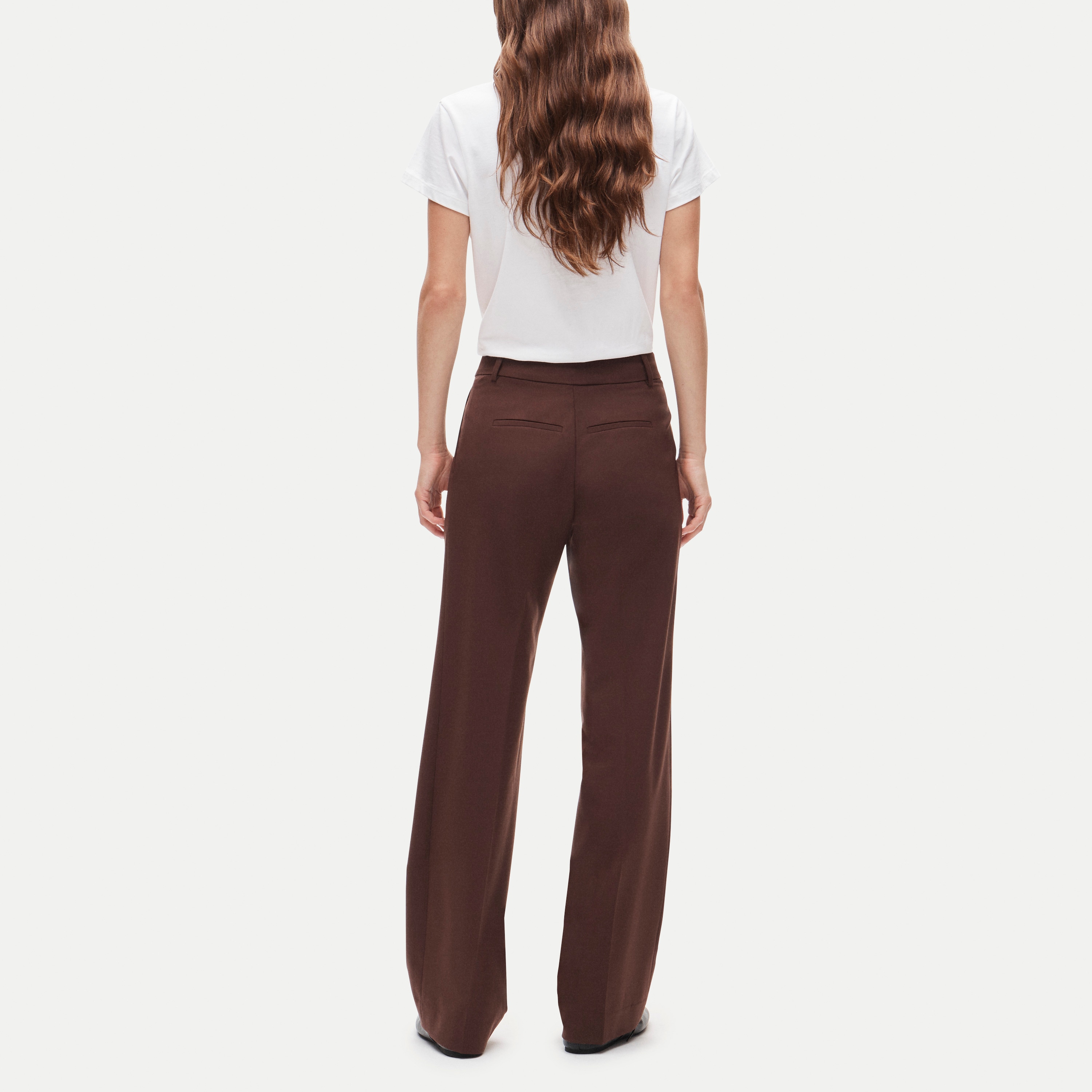 Essential trouser in lightspun wool blend