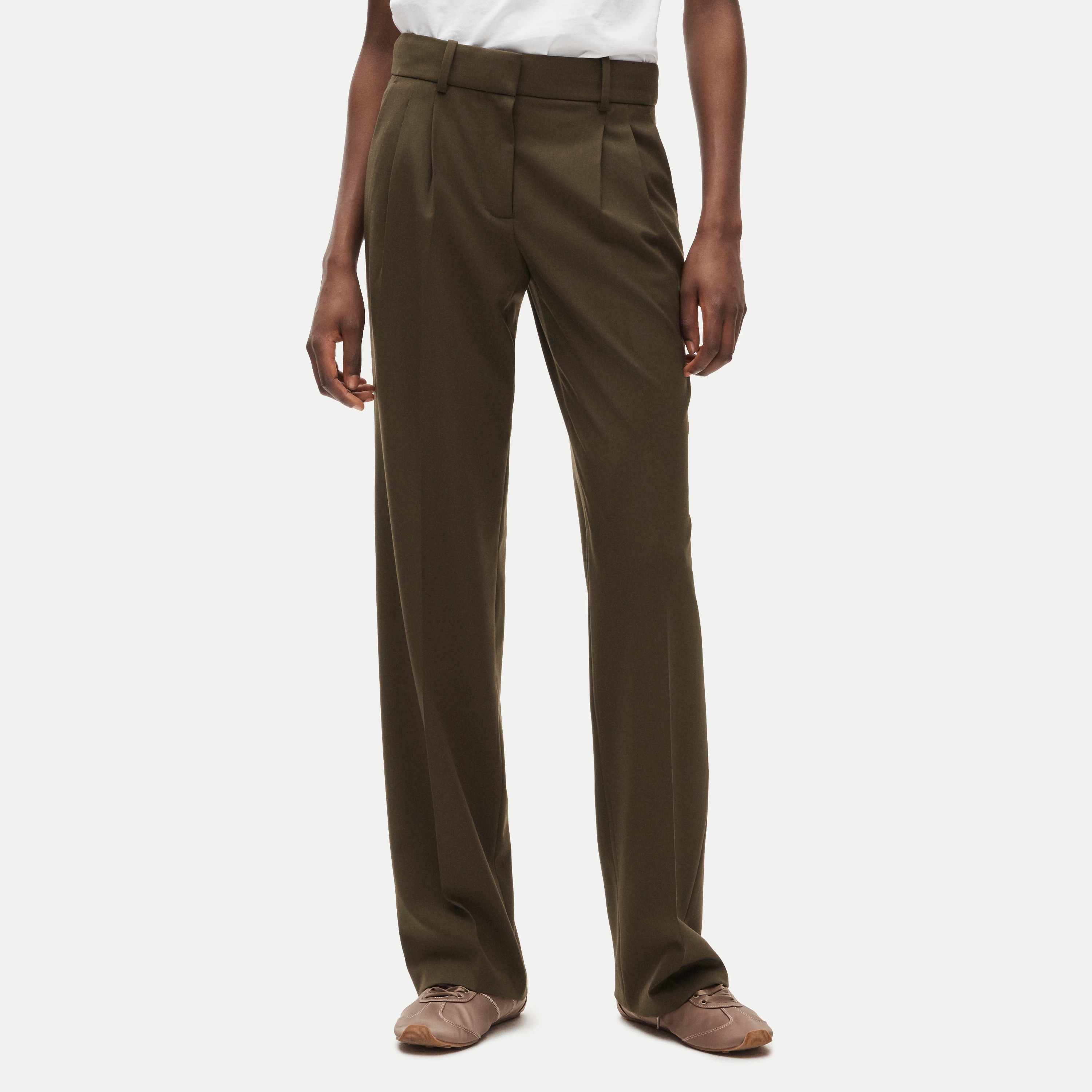 Essential trouser in lightspun wool blend - thumbnail 8