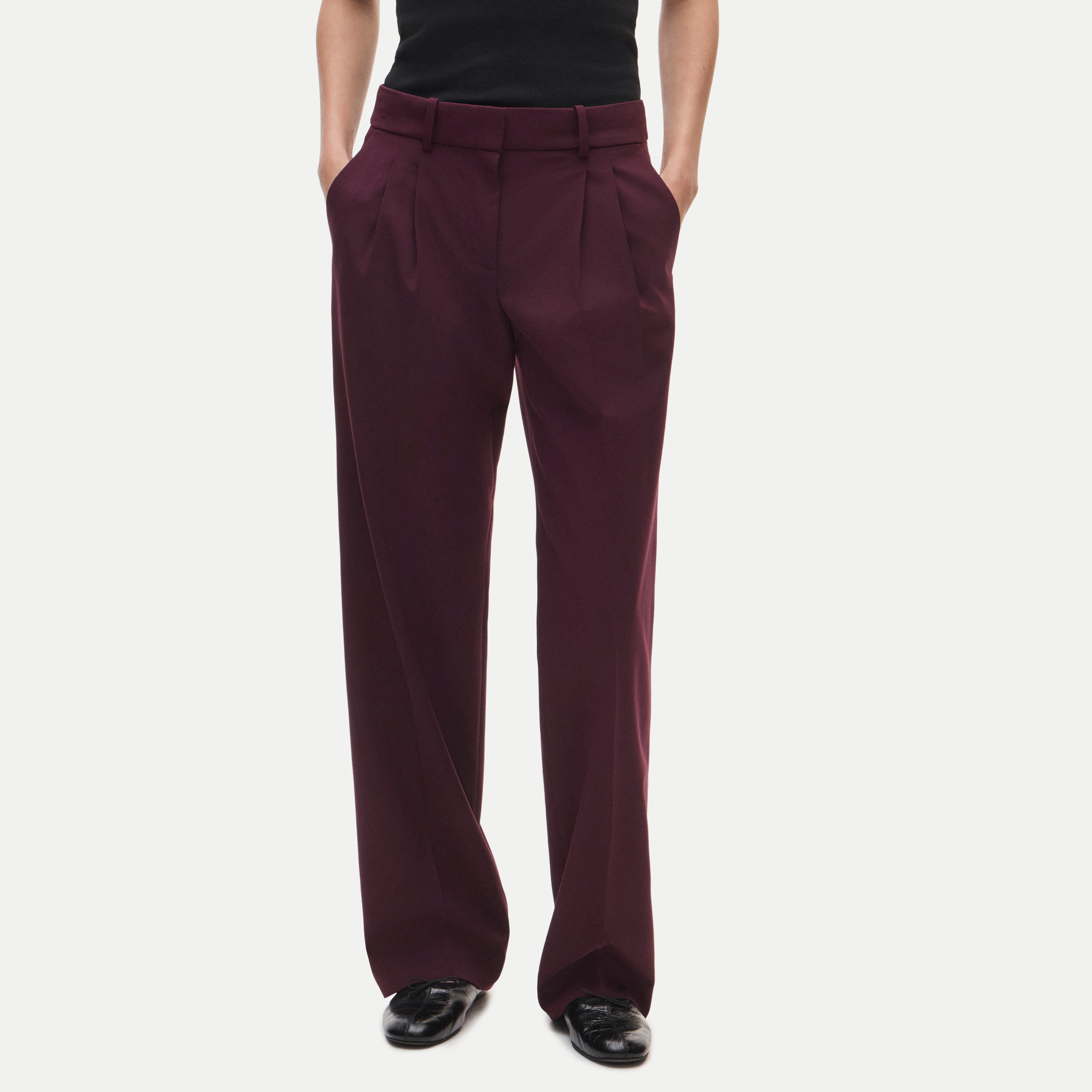Essential trouser in lightspun wool blend - thumbnail 6