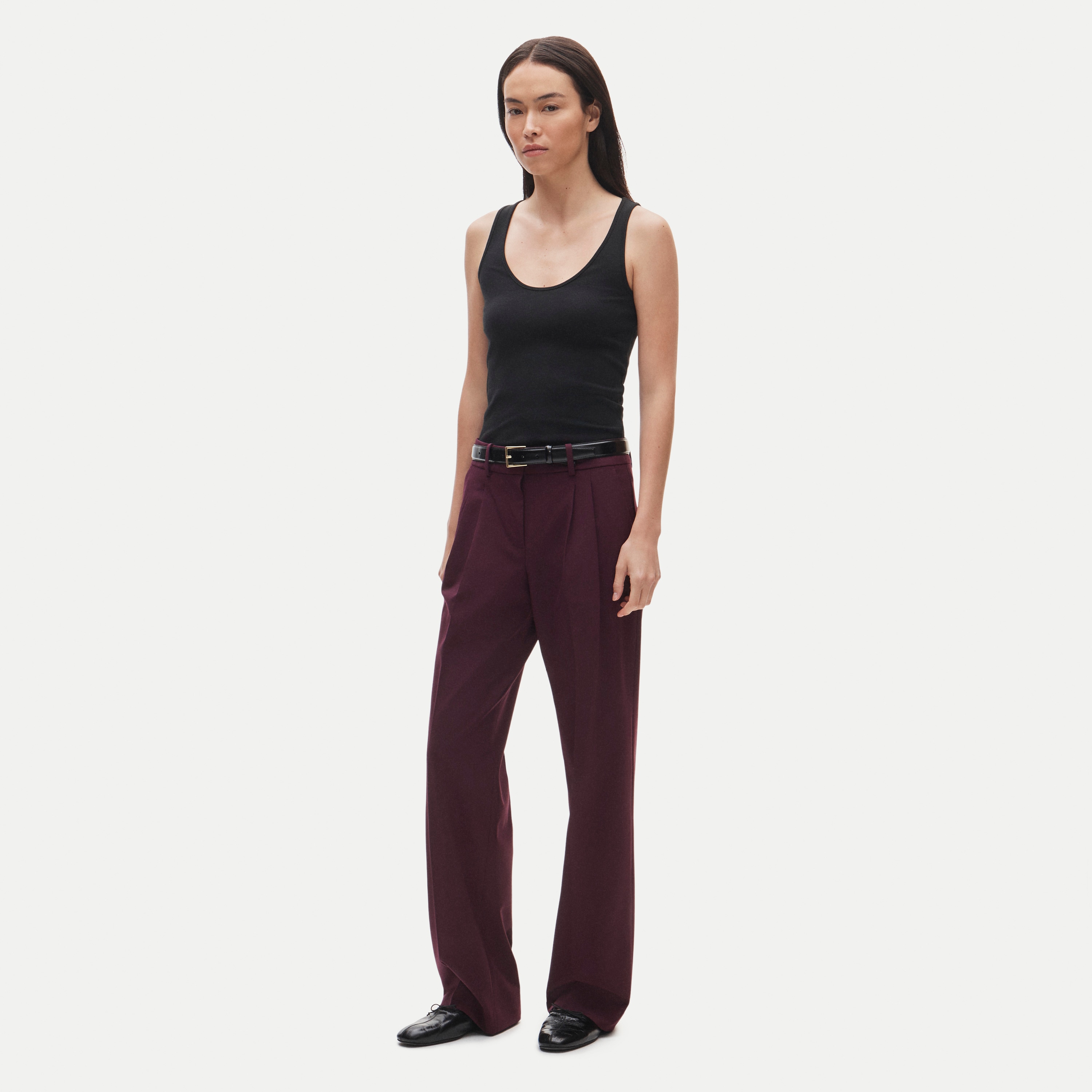 Essential trouser in wool blend