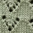 Girls' heart-pointelle cardigan PALE CYPRESS