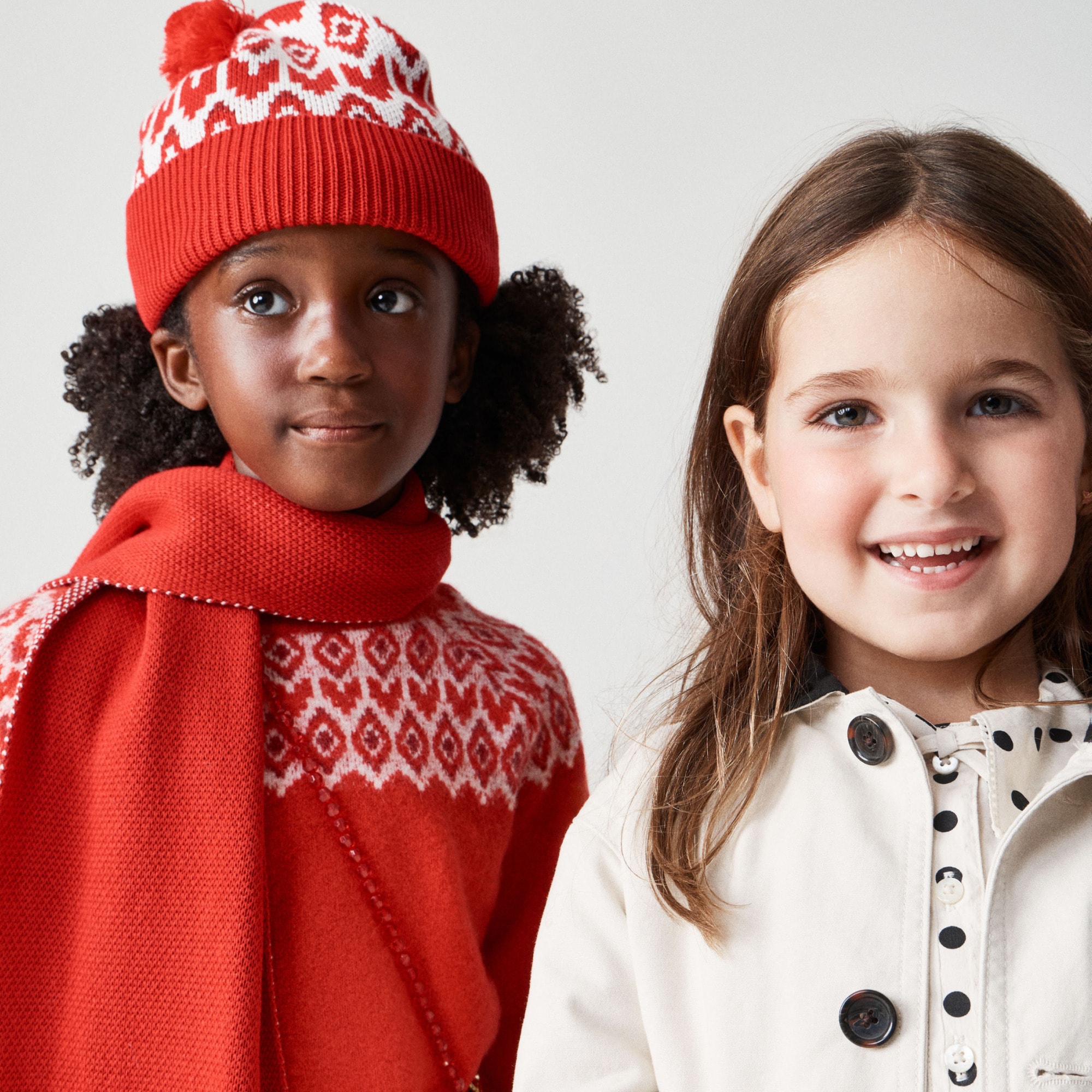 American Girl® x J.Crew Fair Isle hearts sweater for girls