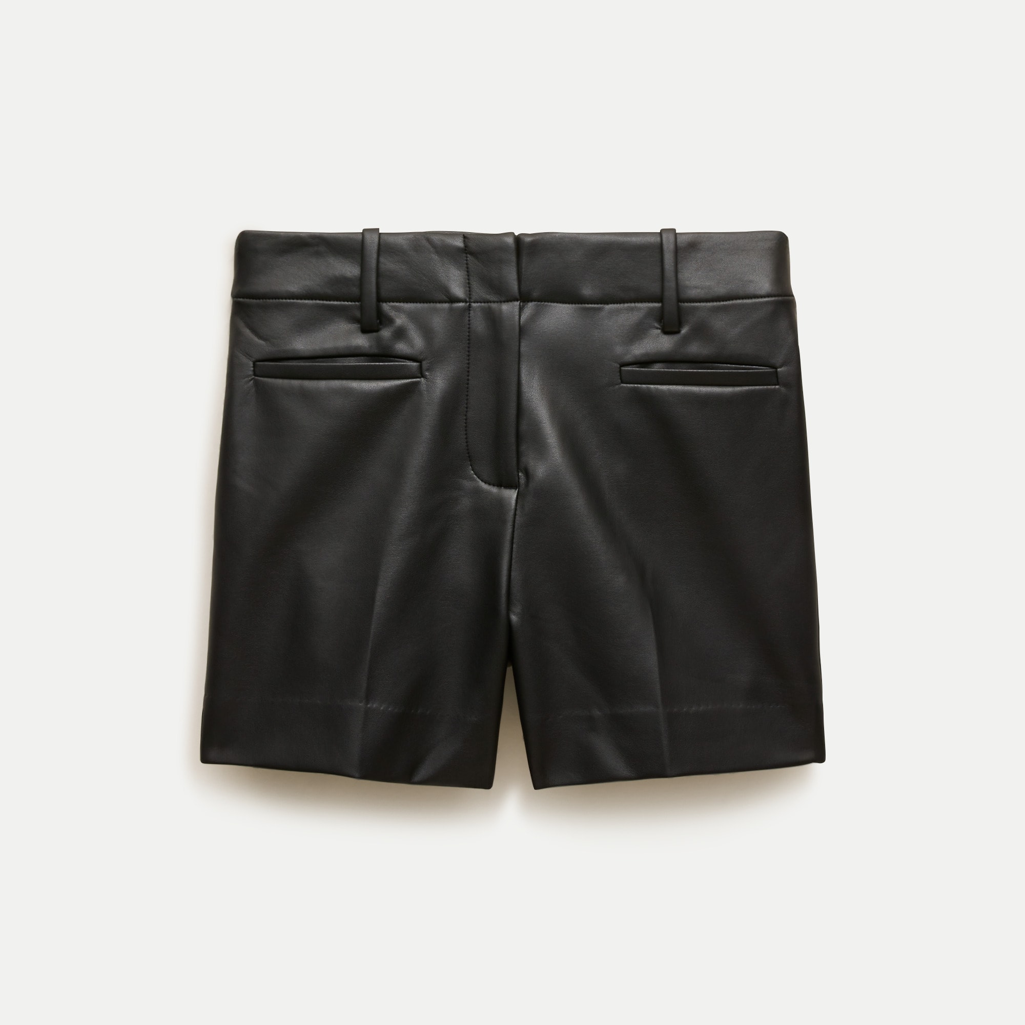 Faux-leather short