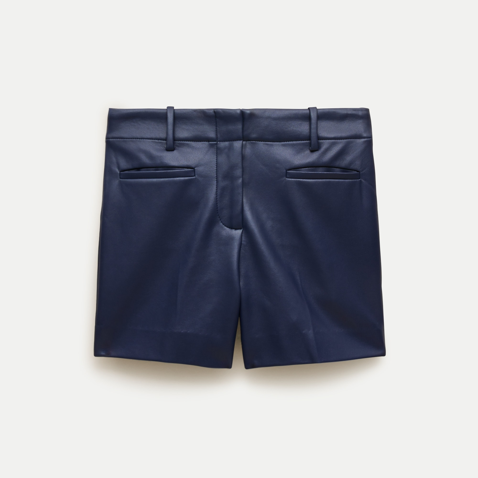 Faux-leather short