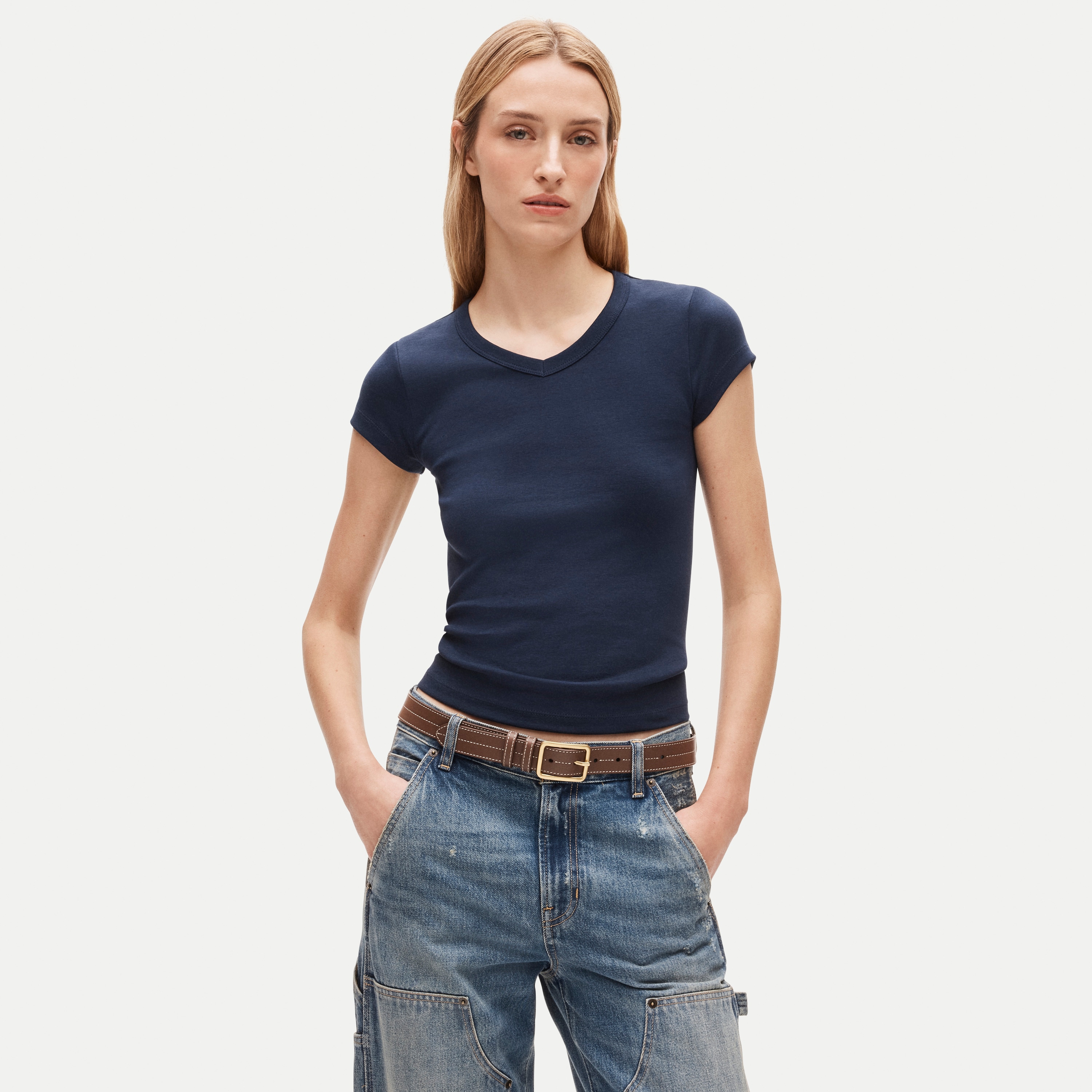 Perfect-fit V-neck T-shirt